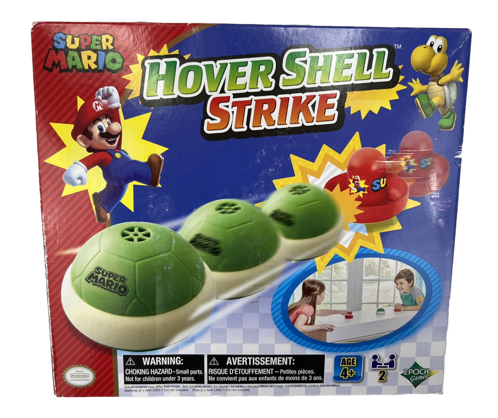NEW SEALED Super Mario Hover Shell Strike Game Epoch Tabletop or Floor 2-Player