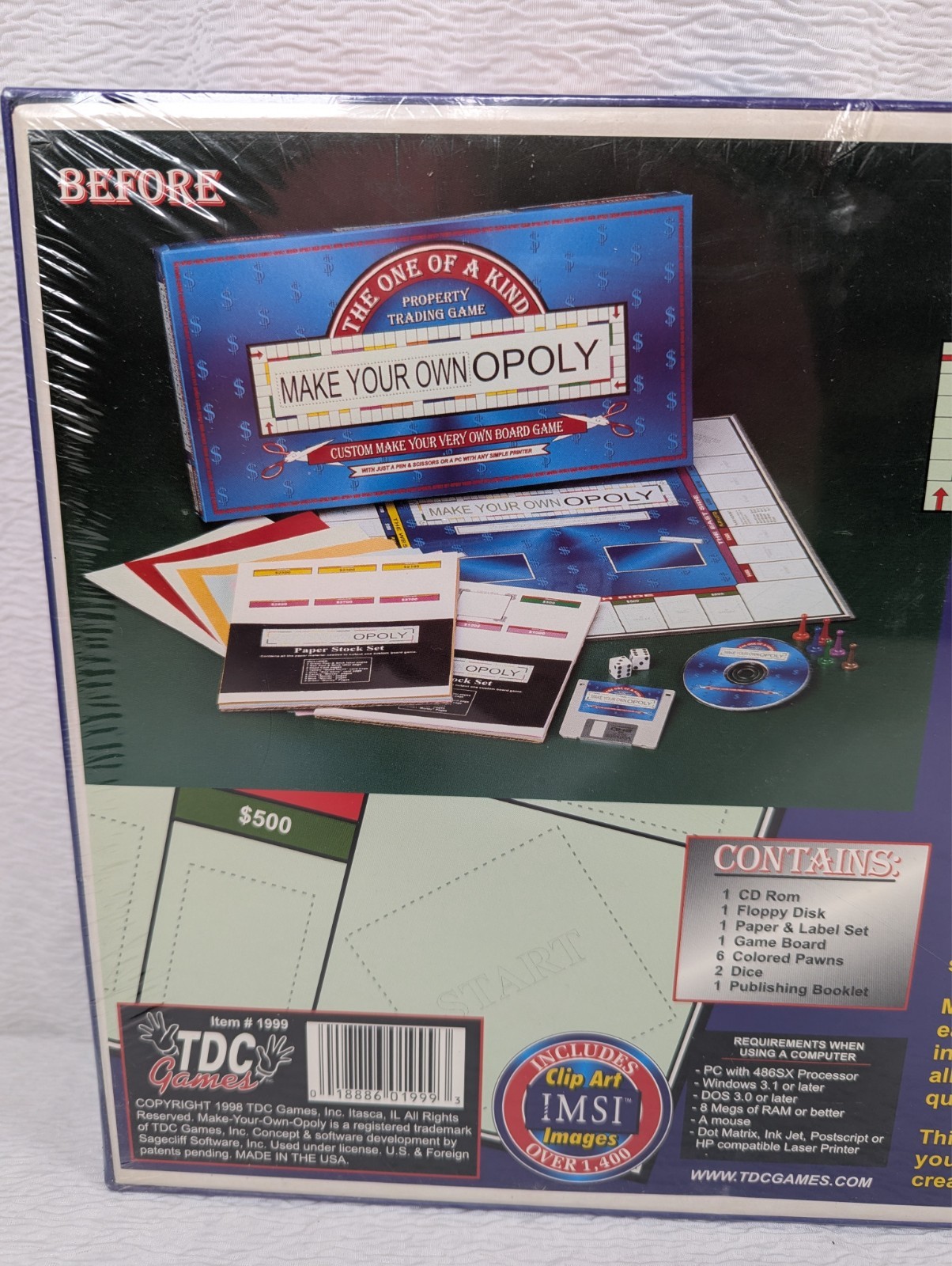 Monopoly Make Your Own Opoly The Vintage Board Game TDC Games