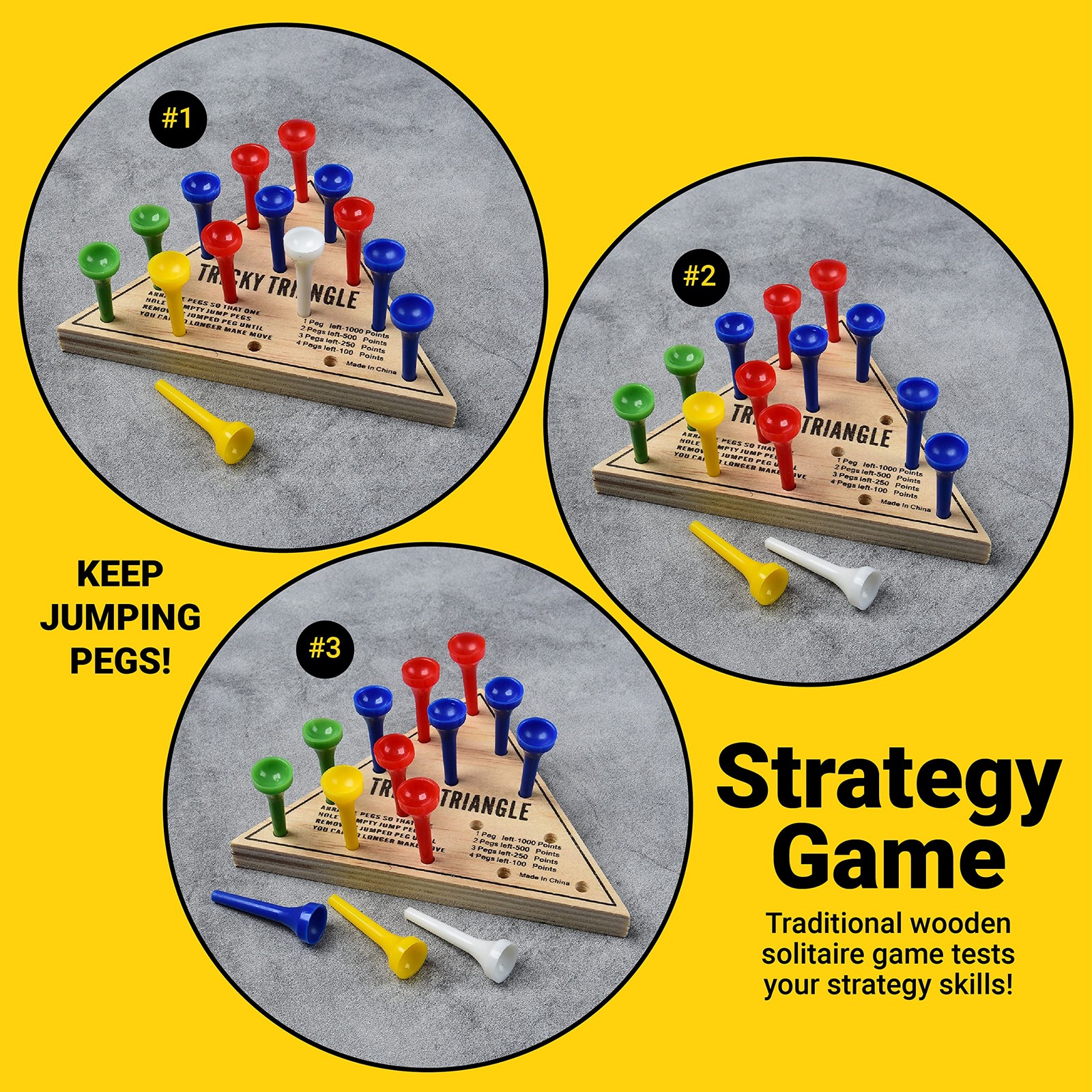Tricky Triangle Game – Travel Game, Assorted – MU845