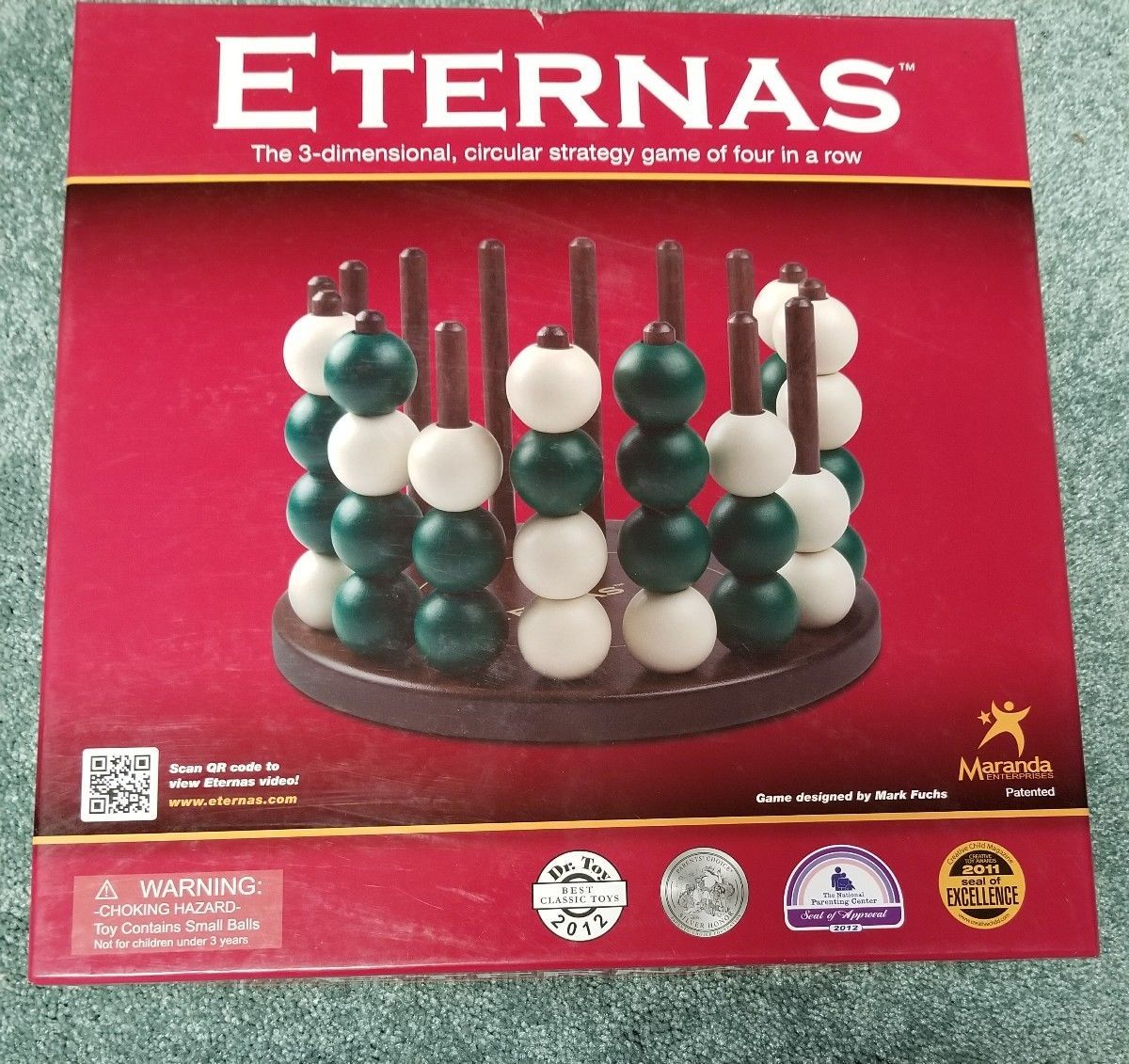 Eternas Board game By Maranda Enterprises 1st Edition Box Complete 4 In a Row
