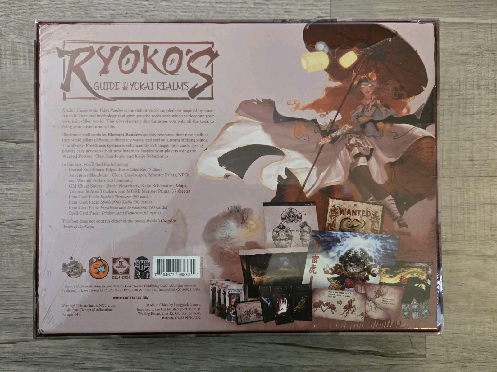 Ryokos Guide To The Yokai Realms Board Game Factory Sealed