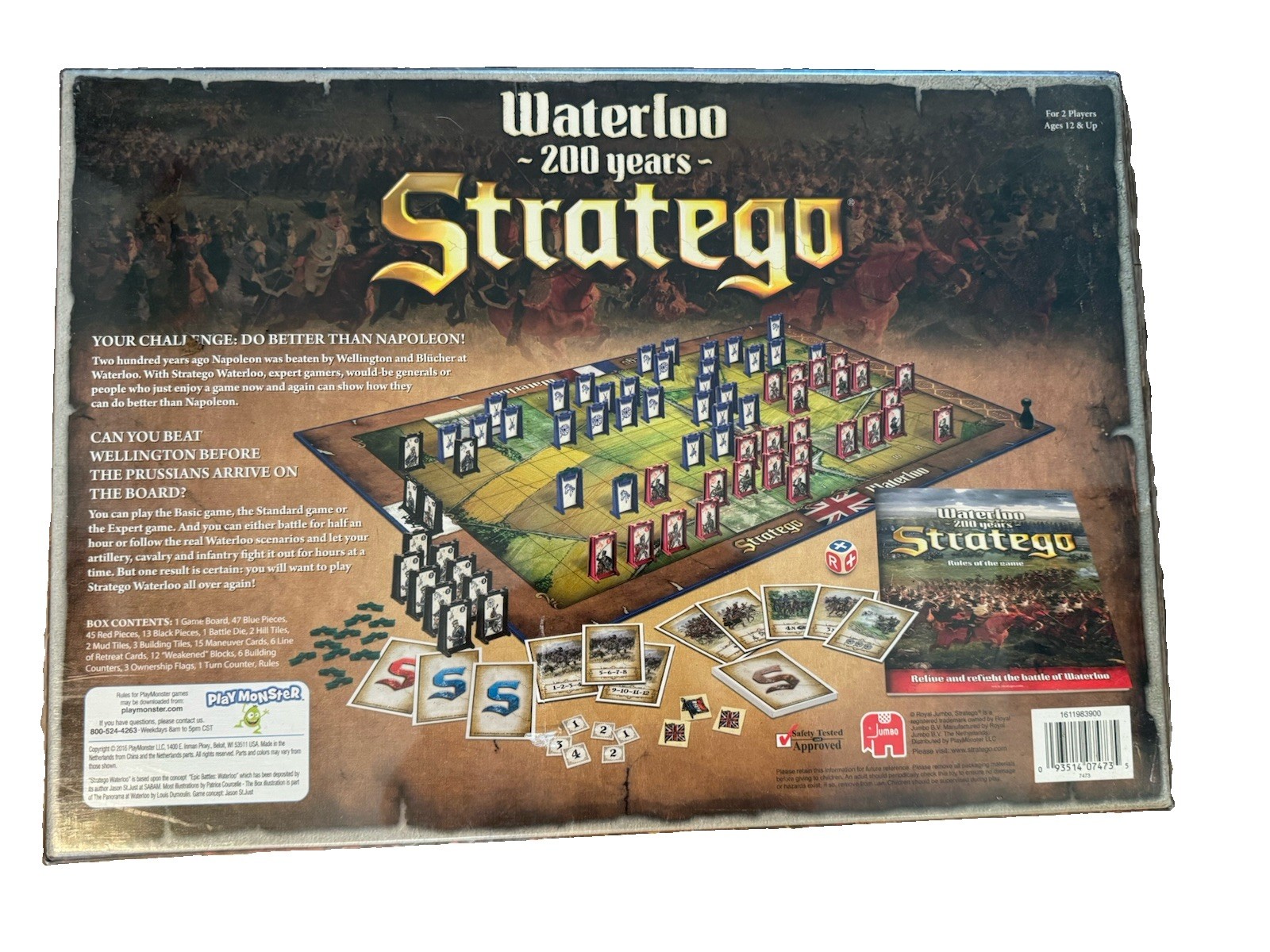 Stratego Waterloo 200 Years Board Game*NEW Sealed* 2 Player Ages 12 & Up