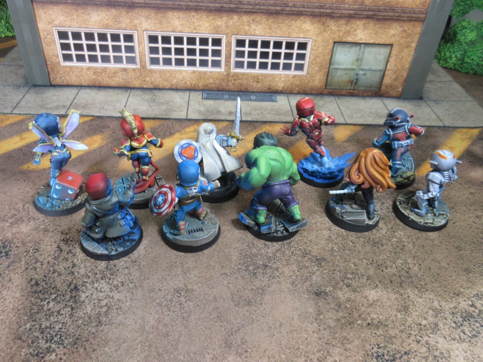 PAINTED Marvel United Core Set CMON 2020 All Parts Avengers Captain America Hulk