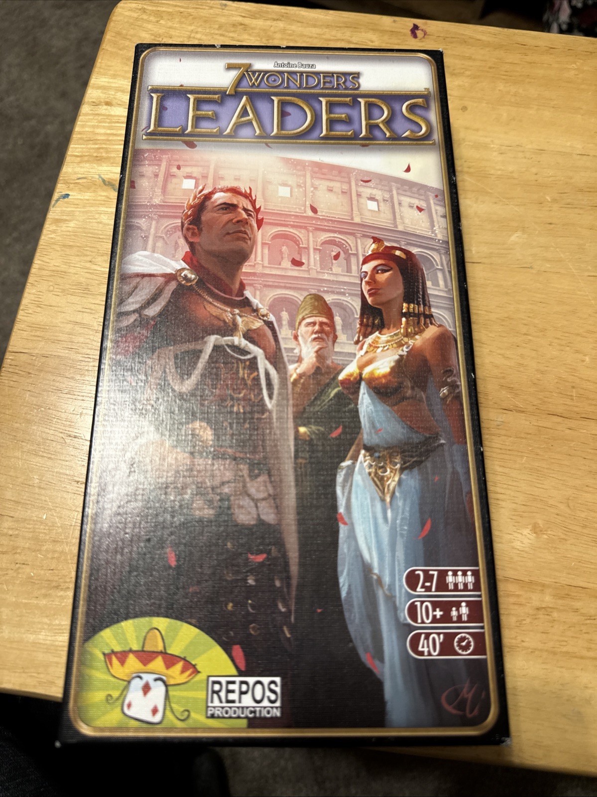 7 Wonders Board Game With Leaders Expansion 2-7 Players Complete And New