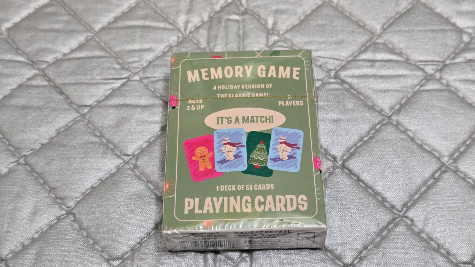 Memory Game It’s a Match Card Game by Holiday Games Made for Retail – New