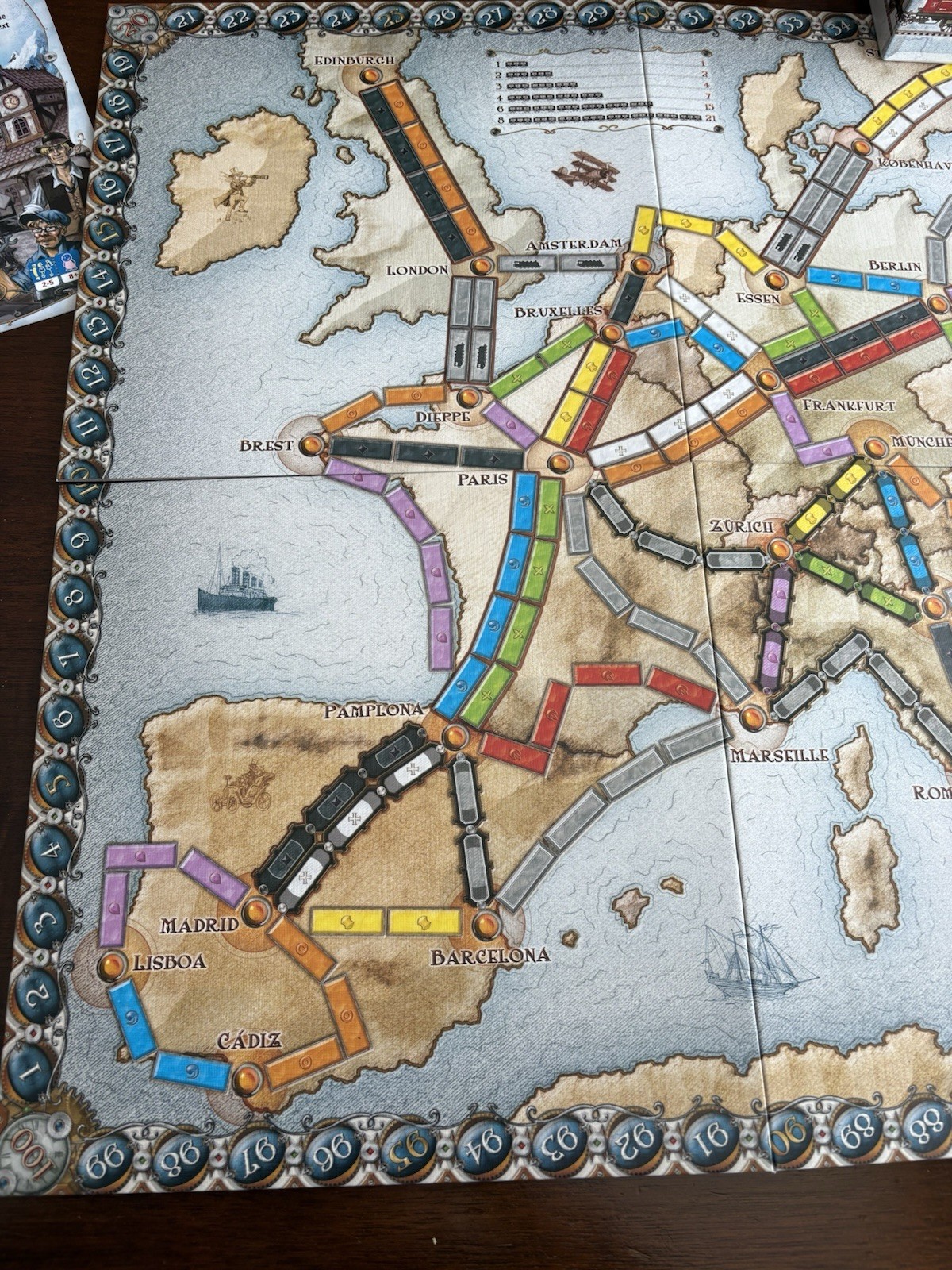 Days of Wonder Ticket to Ride Europe Board Game NEW! Open Box Sealed Cards
