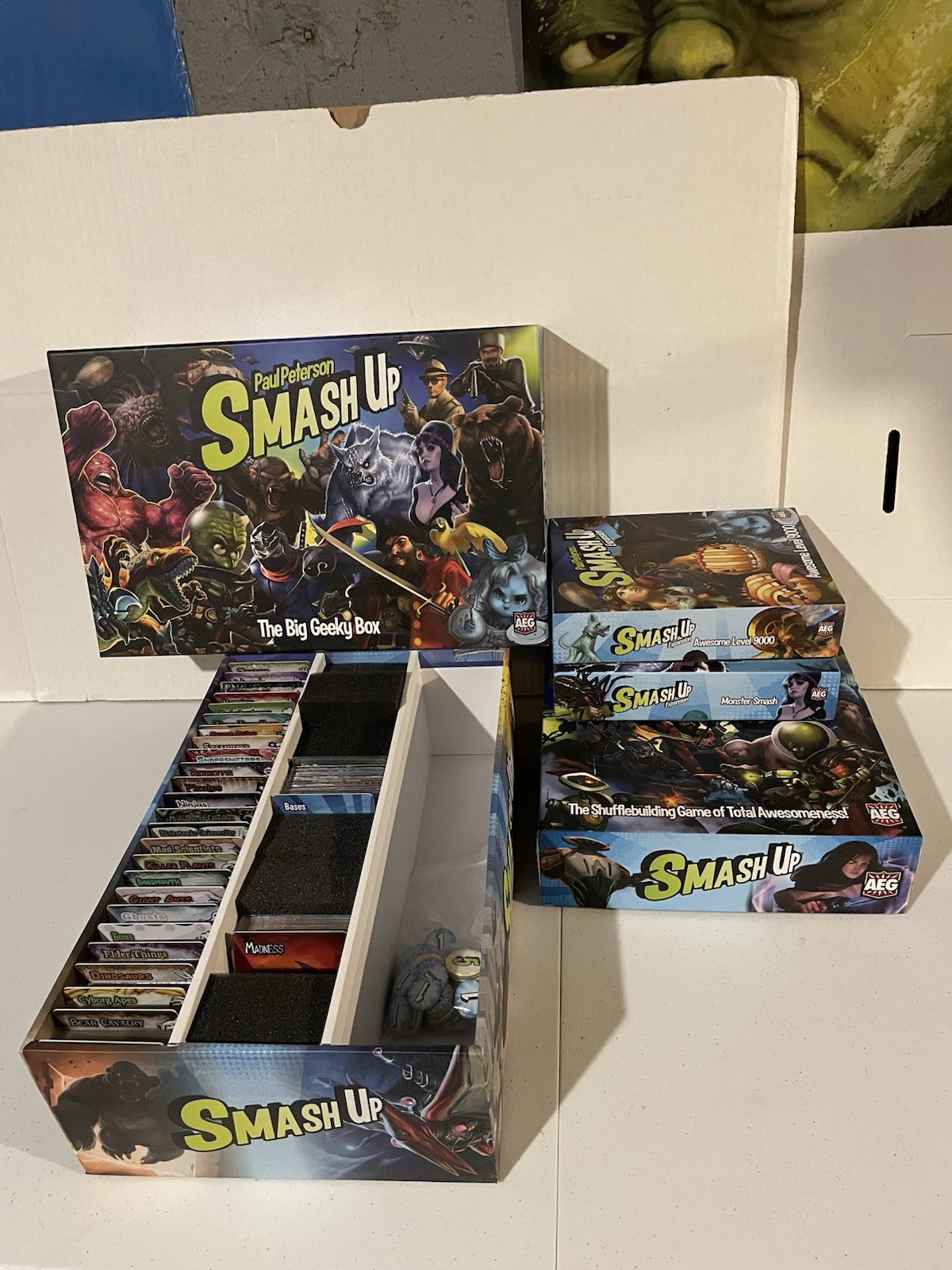 Smash Up The Big Geeky Box Core 3 Expansions Monster Awesome Cthulu 600 SLEEVED
