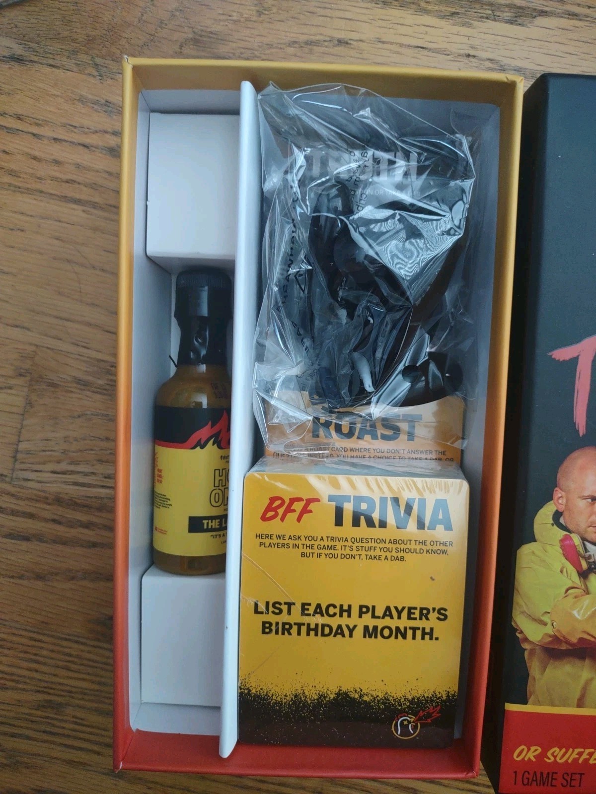 Hot Ones Truth or Dab The Game – (Hot Sauce EXPIRED) Ages 17 Plus 3-6 Players