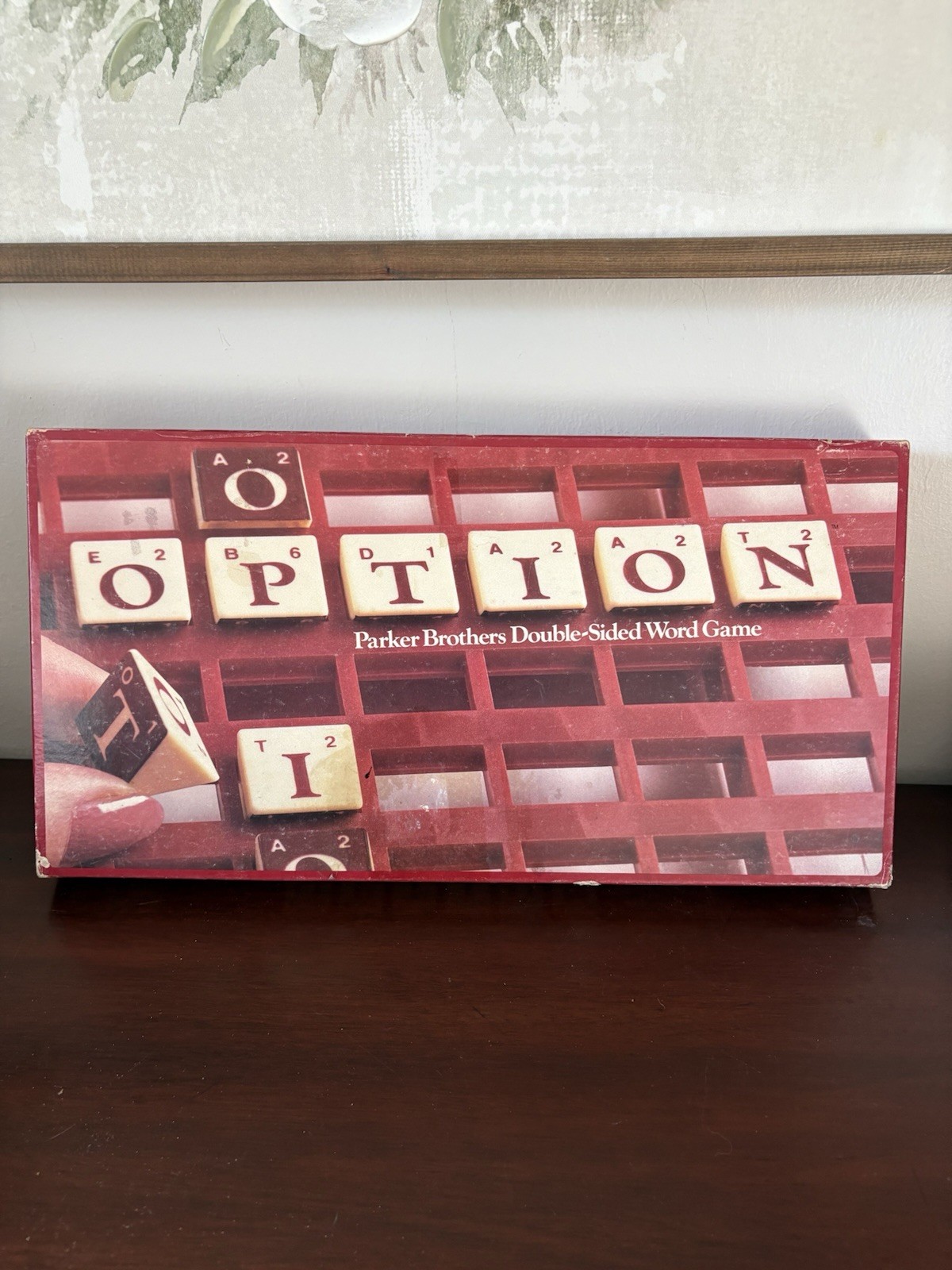 Vintage – Parker Brothers Option Double-Sided Word Board Game 1983 Edition –