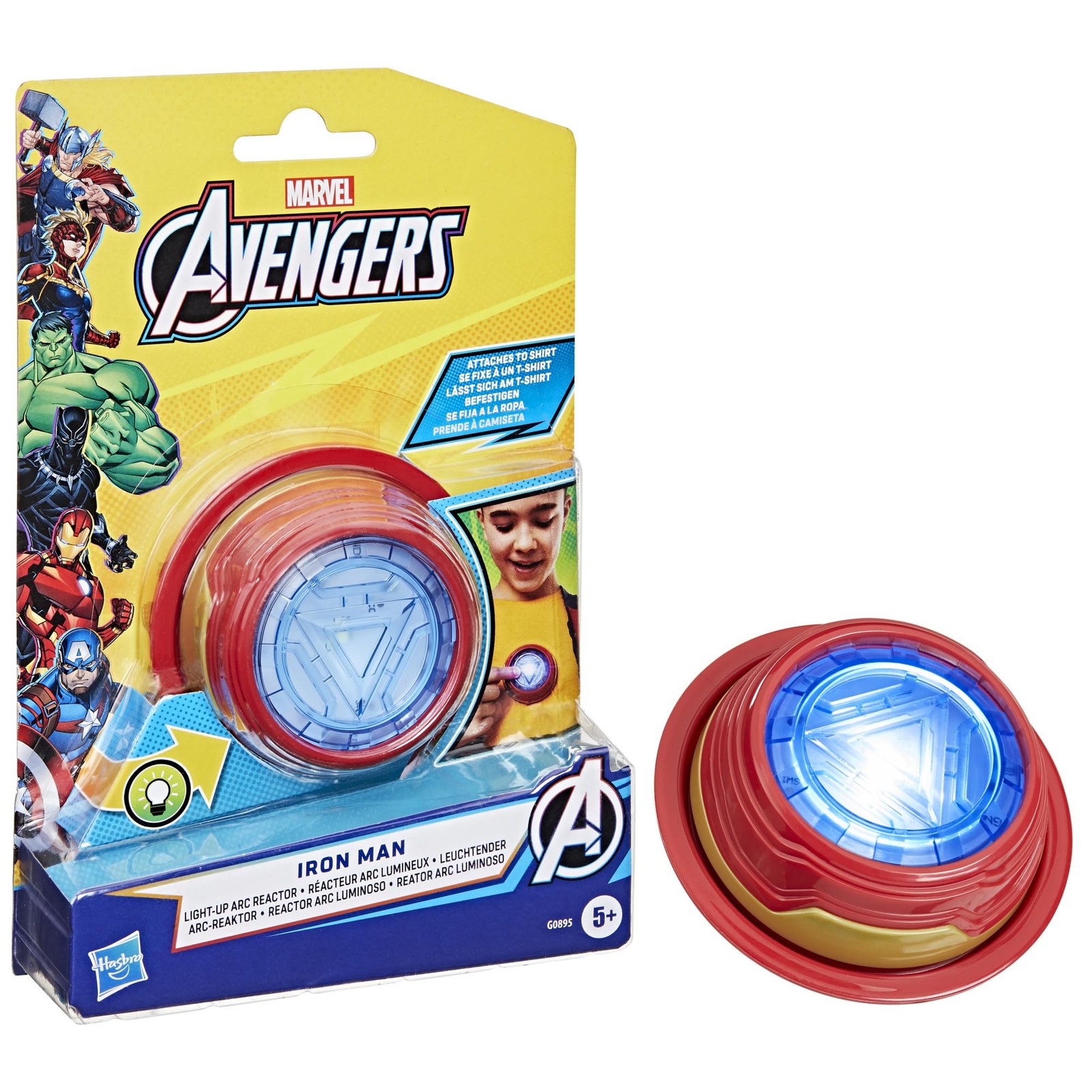 Iron Avengers Man Light Up Arc Reactor Electronic Roleplay Toy Marvel