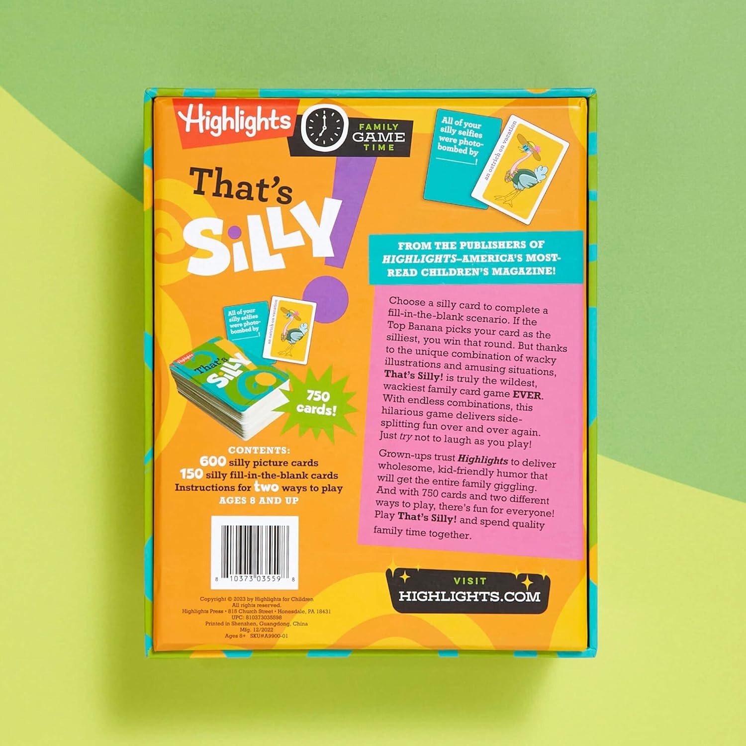 That’s Silly! Family Card Game by Highlights – 750 Cards, Ages 8+