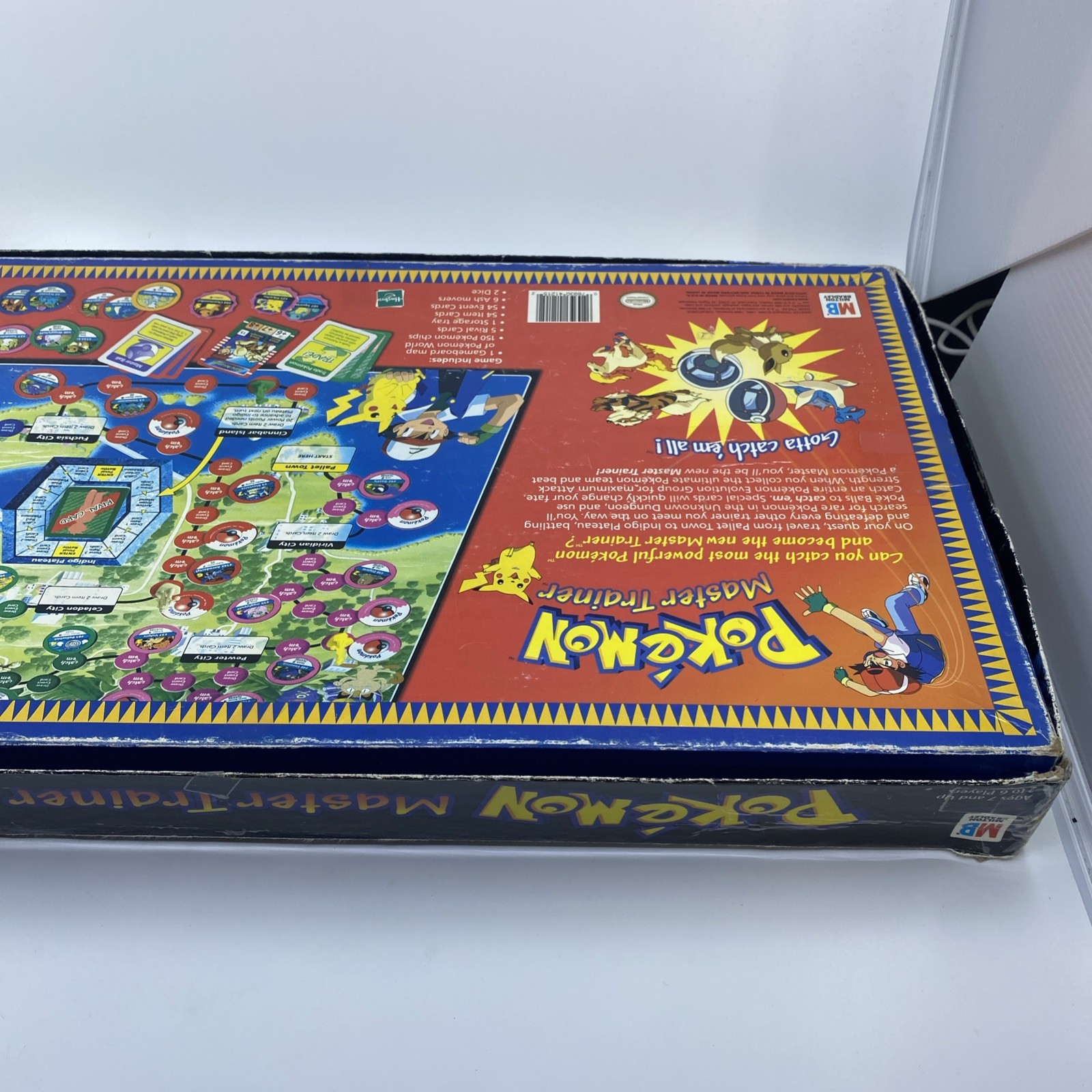 1999 Pokémon Master Trainer Board Game Milton Bradley Incomplete See Description
