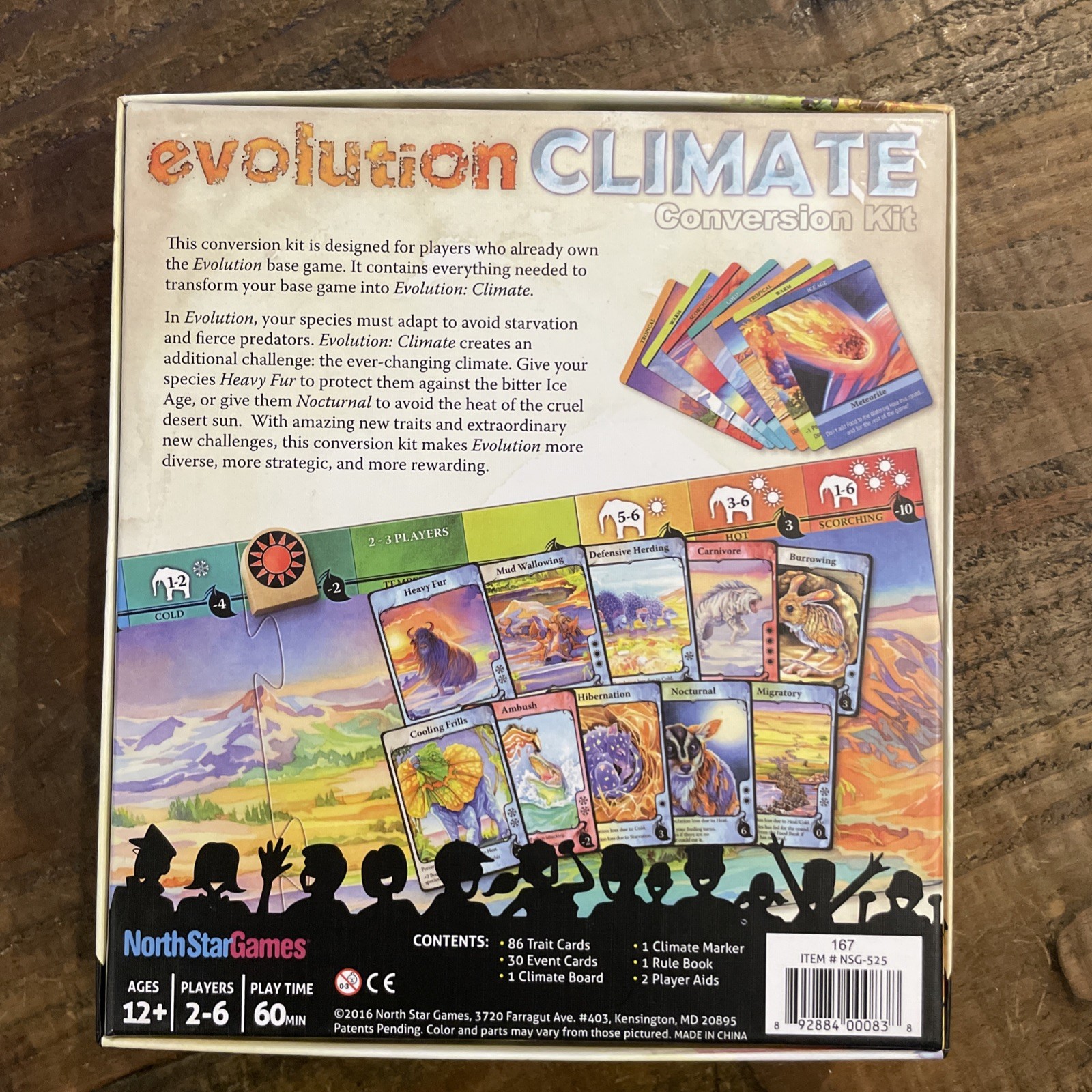 Evolution: Climate Conversion Kit by North Star Games 2016. Out Of Print.