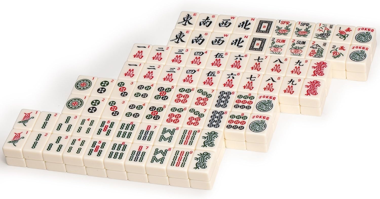 Set of 166 American Mahjong Tiles, “The Classic” (Tiles Only Set) Yellow Mountai