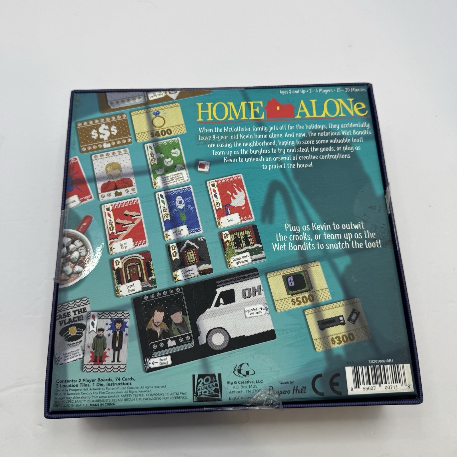 Home Alone Board Card Game Merry Christmas Open Box