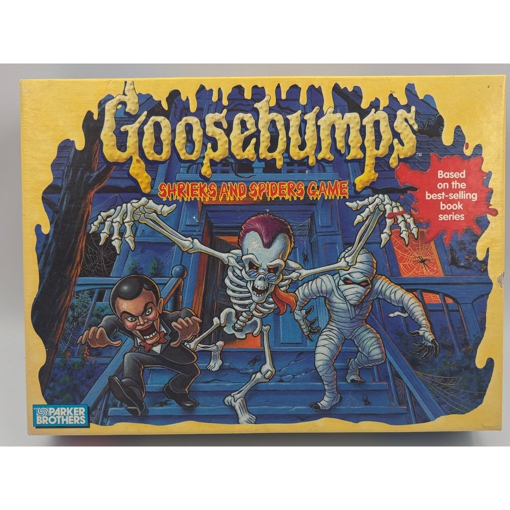 1995 Goosebumps Shrieks And Spiders Game Board Game Parker Brothers