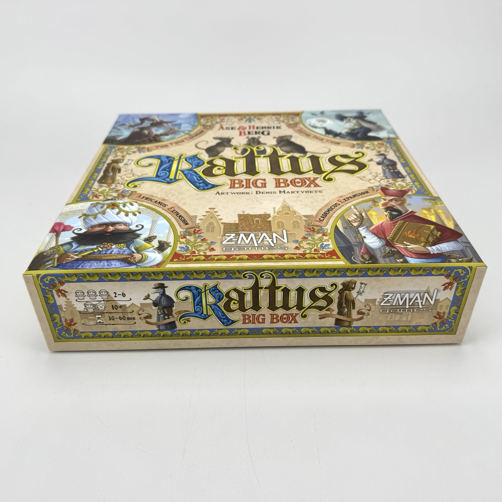 Rattus Big Box Board Game Z-Man Games – Mostly Unpunched/Sealed – 100% Complete