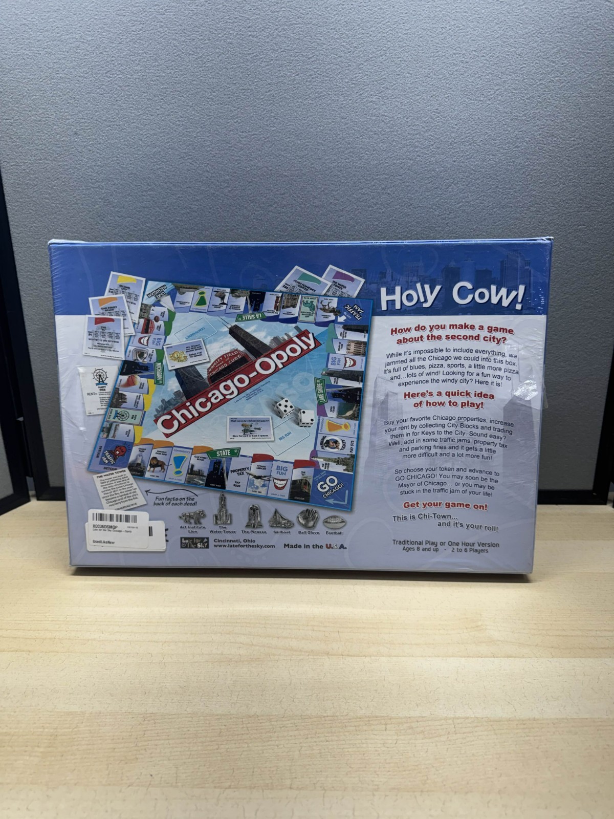 Chicago-Opoly Monopoly By Late For the Sky The Windy City New READ