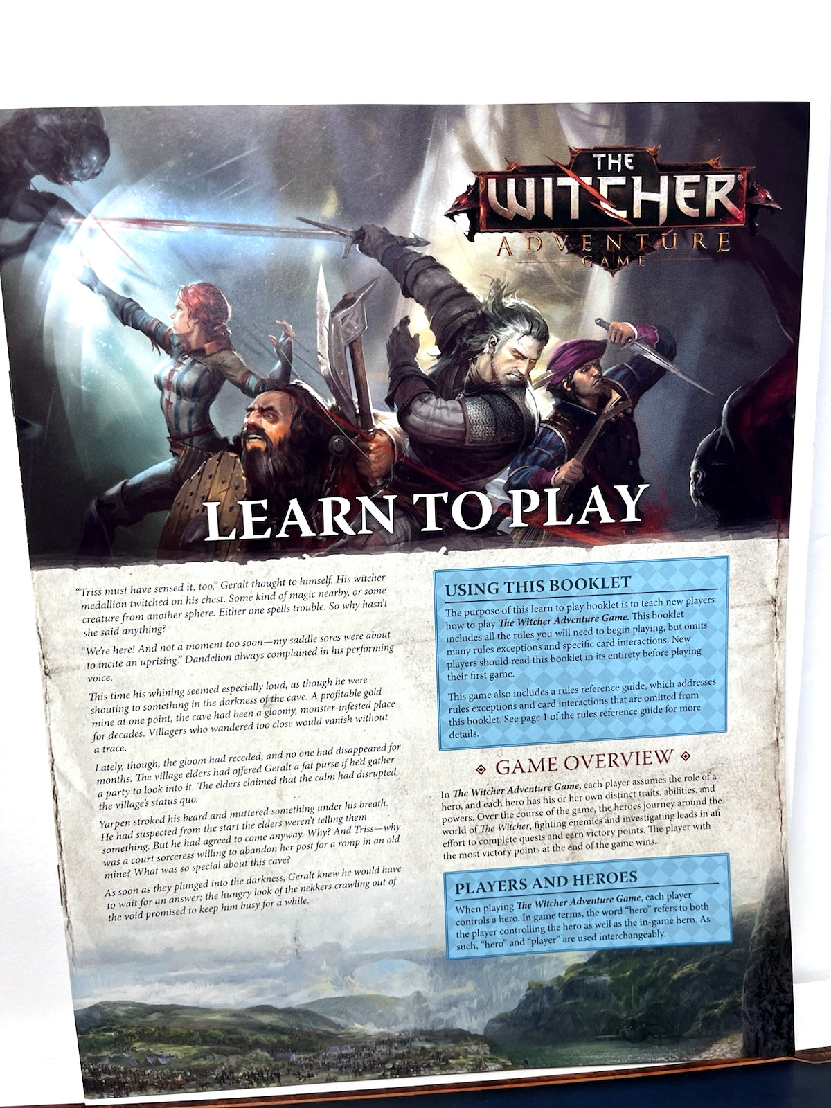Witcher Adventure Board Game CD Projekt Red 2014 Fantasy Flight EUC Complete