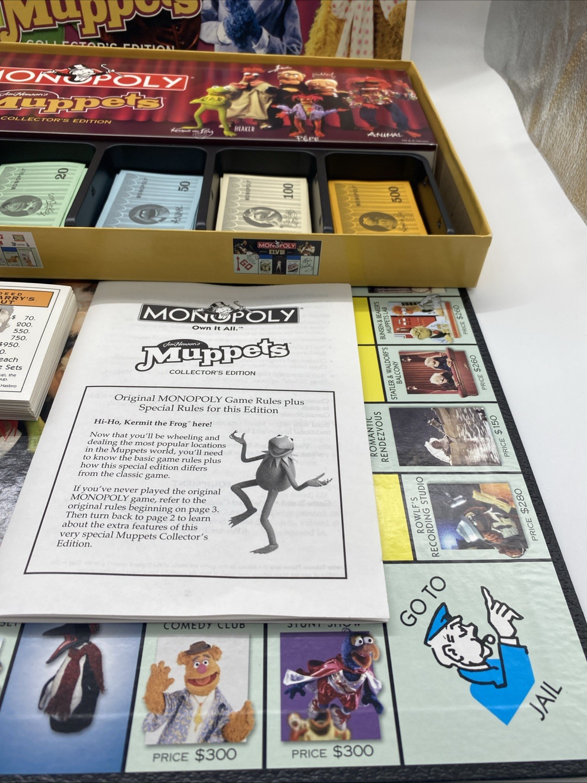 The Muppets Monopoly Collector’s Edition Board Game 2003 COMPLETE
