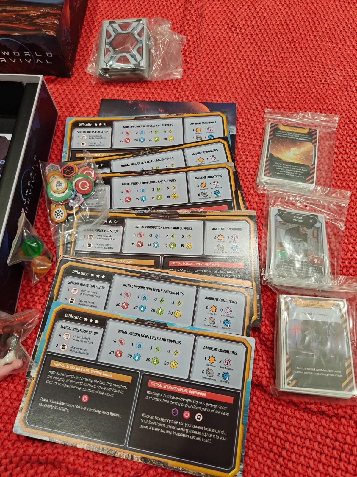 Exoworld Survival Board Game LAUNCH EDITION w/ Trappist-1 Expansion | Starling