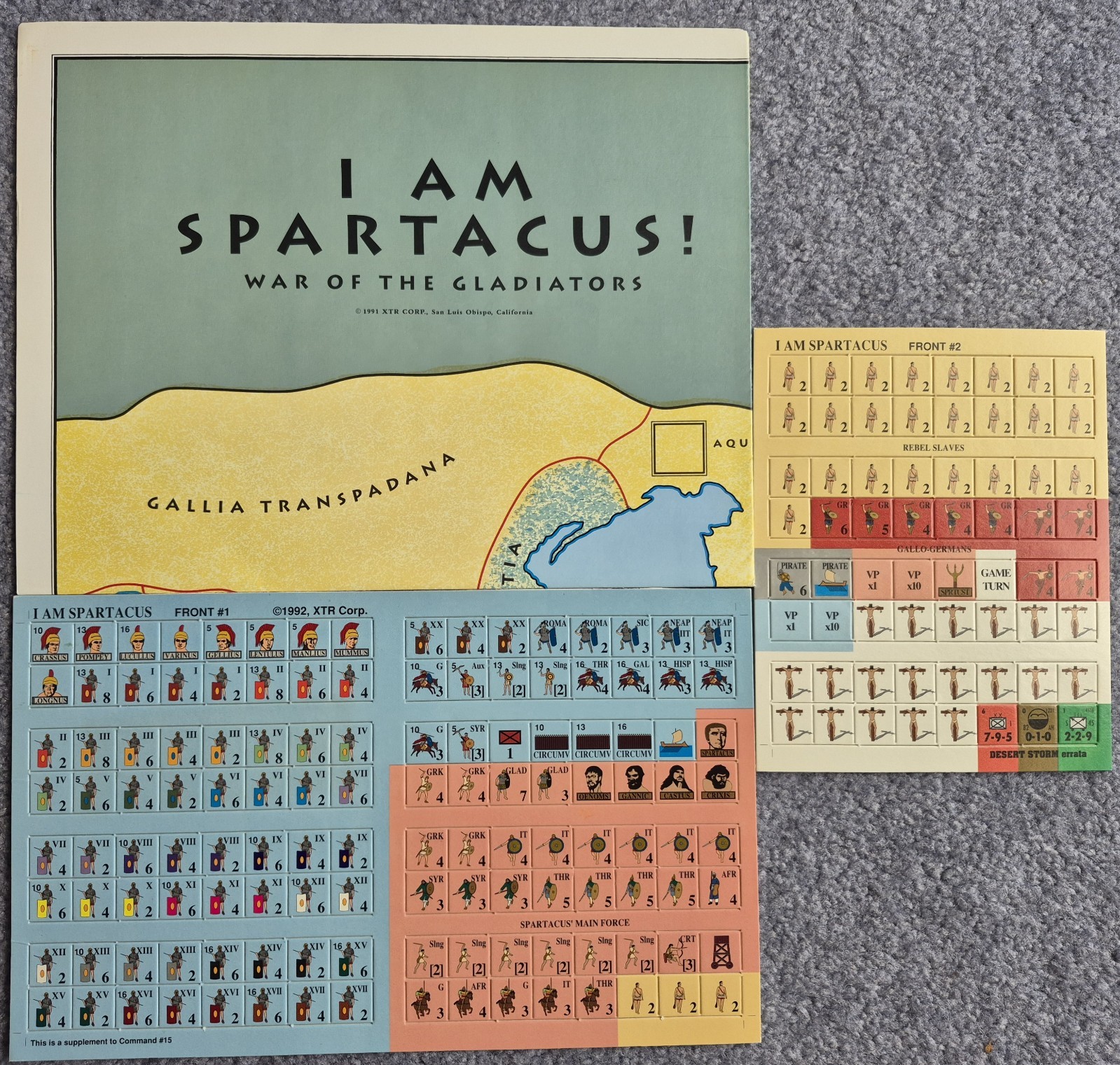 Command Magazine #15 New Mint w/Unpunched game: I am SPARTACUS, by XTR 1992