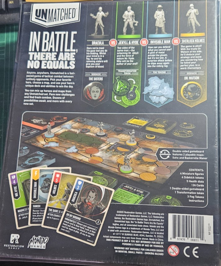Unmatched: Cobble & Fog Board Game-Restoration Games NIS