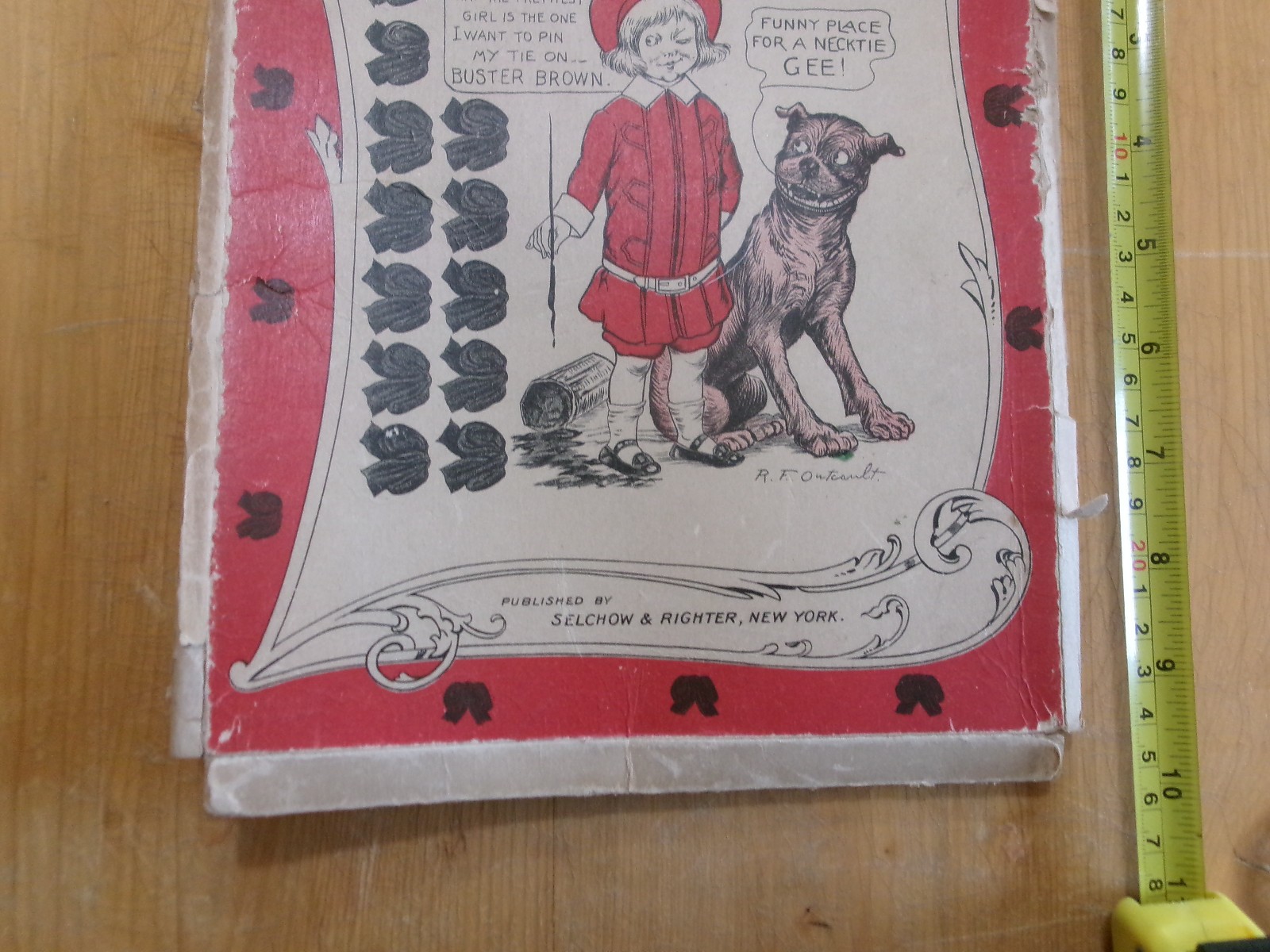 BUSTER BROWN CLOTH NECKTIE PARTY PIN ON GAME by S&R Rare Complete