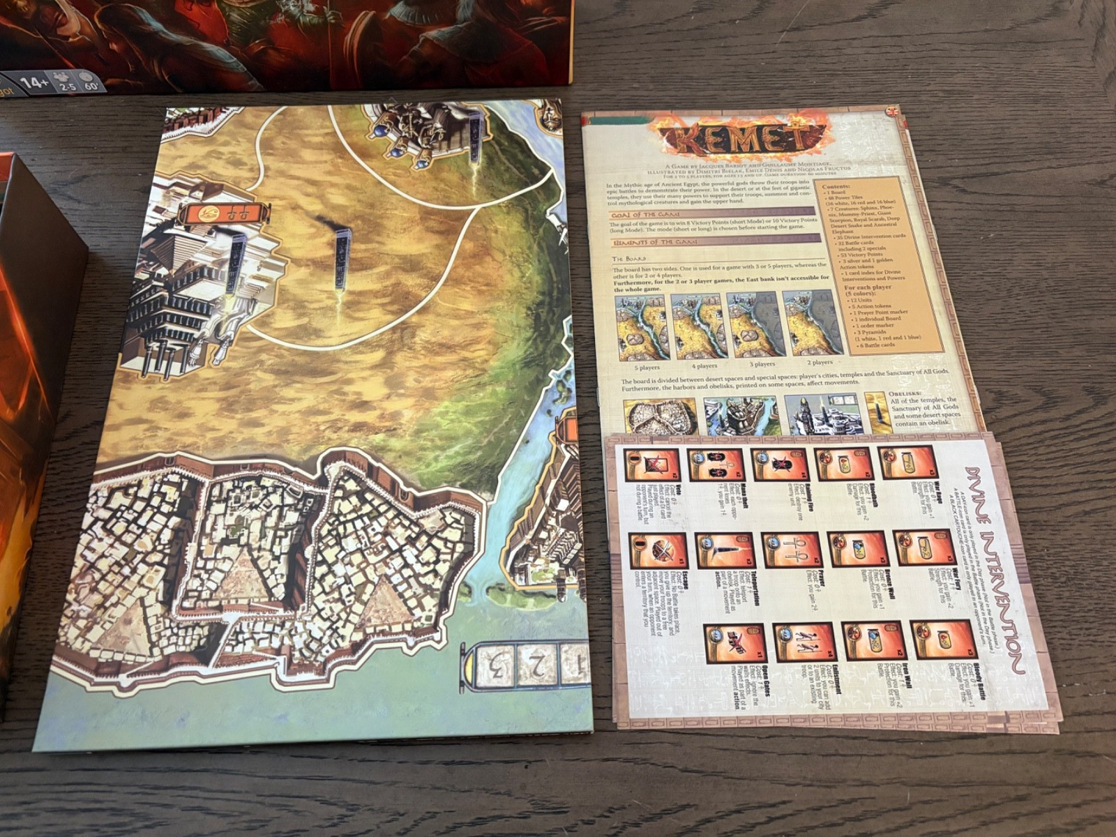 Kemet Board Game (2015) with 3D Obelisks – 100% Complete, Played Only Once