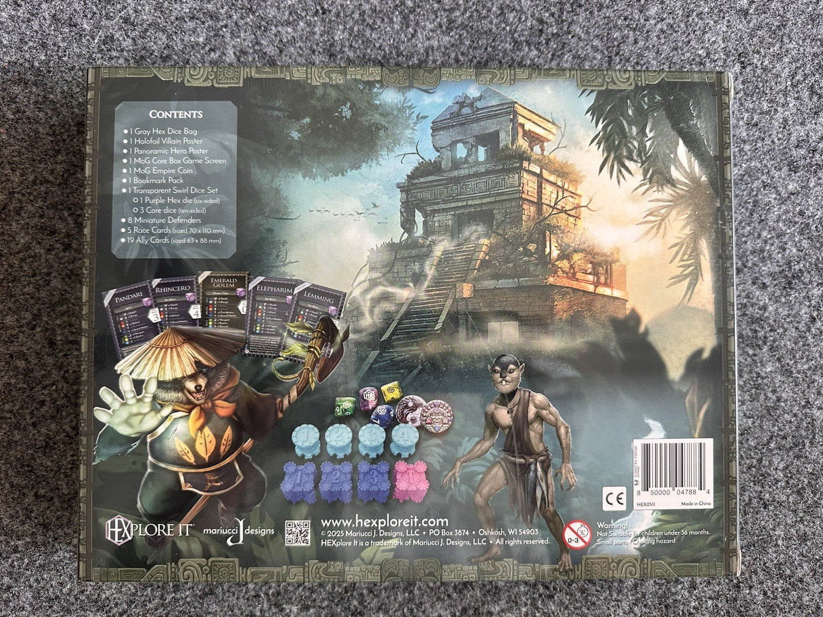 HEXplore-It The Mountains of Godai + Both Exps + SG Pack + Elemental Dice Bag