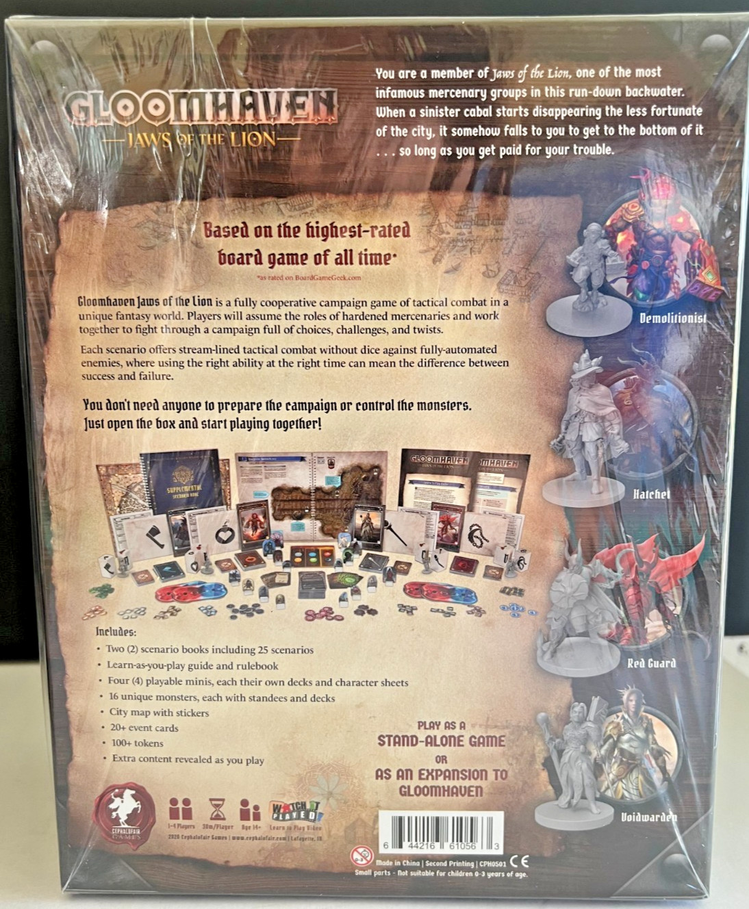 Gloomhaven Jaws of the Lion Standalone Campaign Adventure NEW SEALED