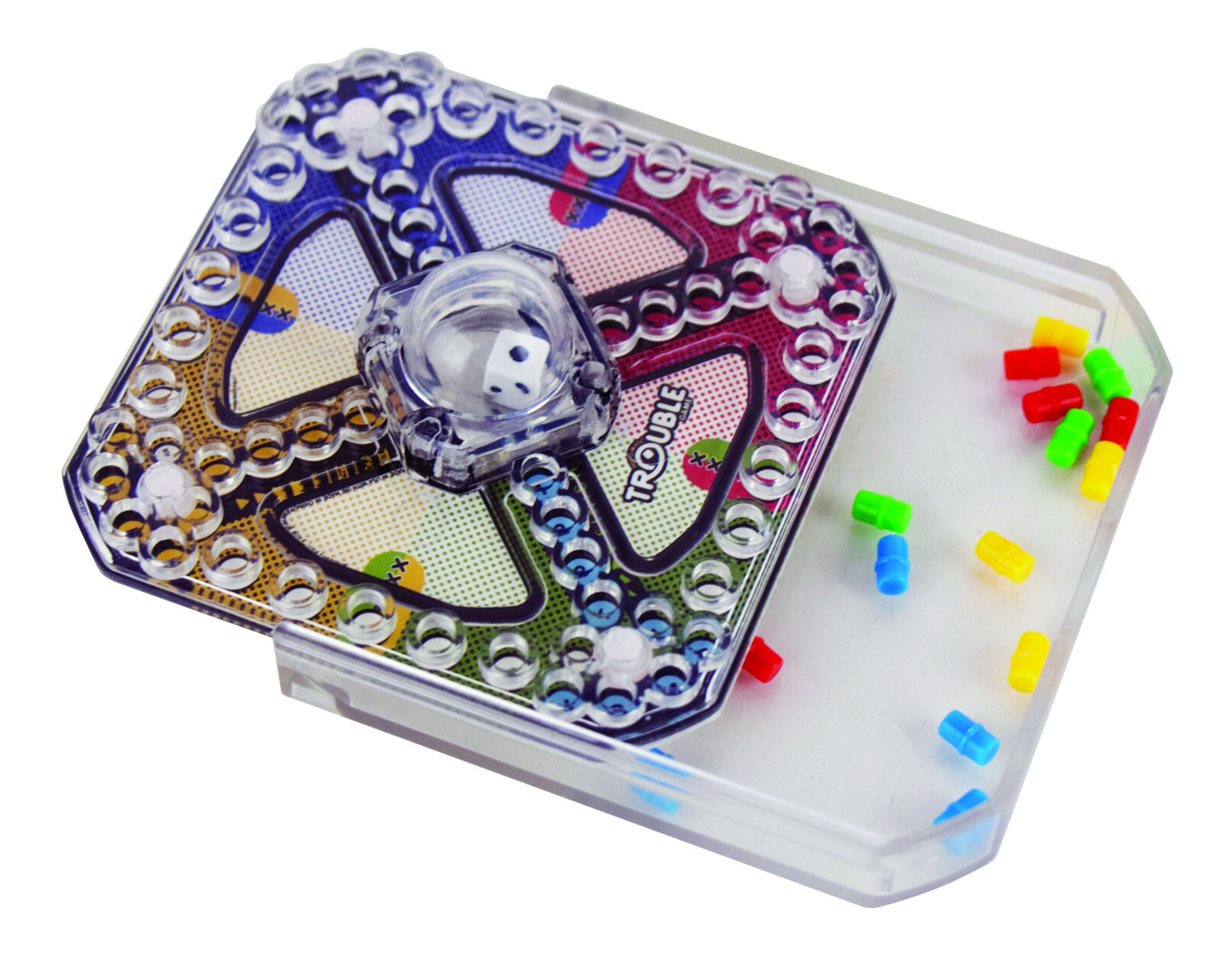 Worlds Smallest TROUBLE Pop-O-Matic Board Game Dollhouse Miniature