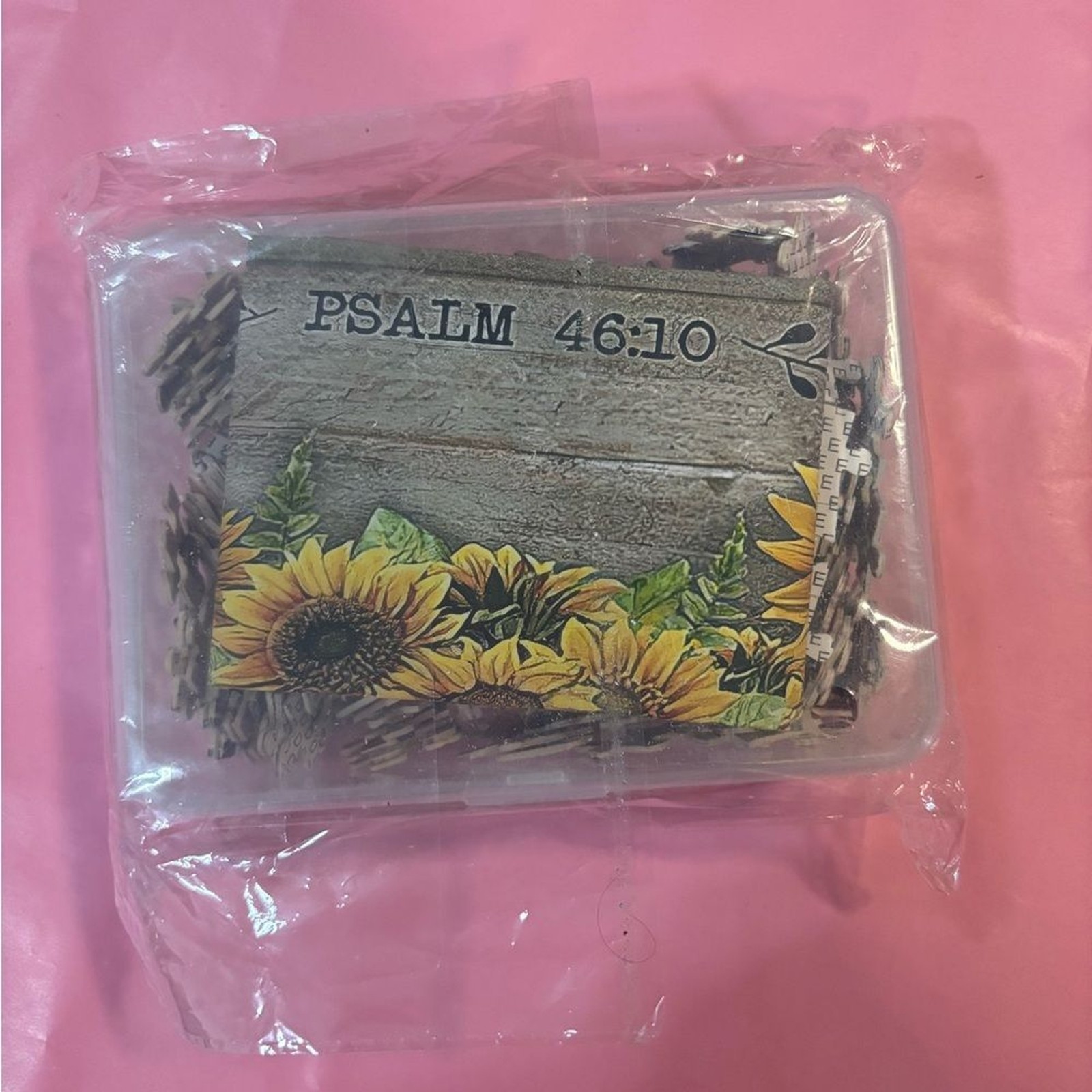 NEW Sunflower Psalm 46:10 Puzzle