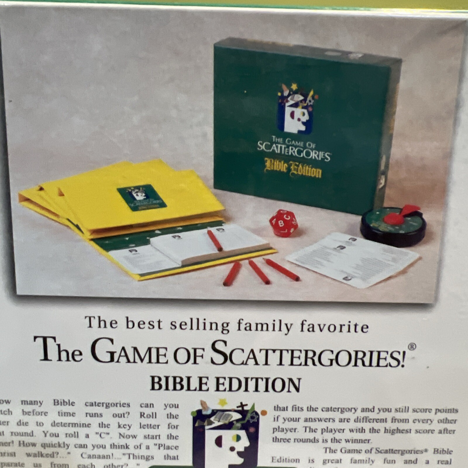 The Game of Scattergories Bible Edition Game – Hasbro 1998 New Sealed