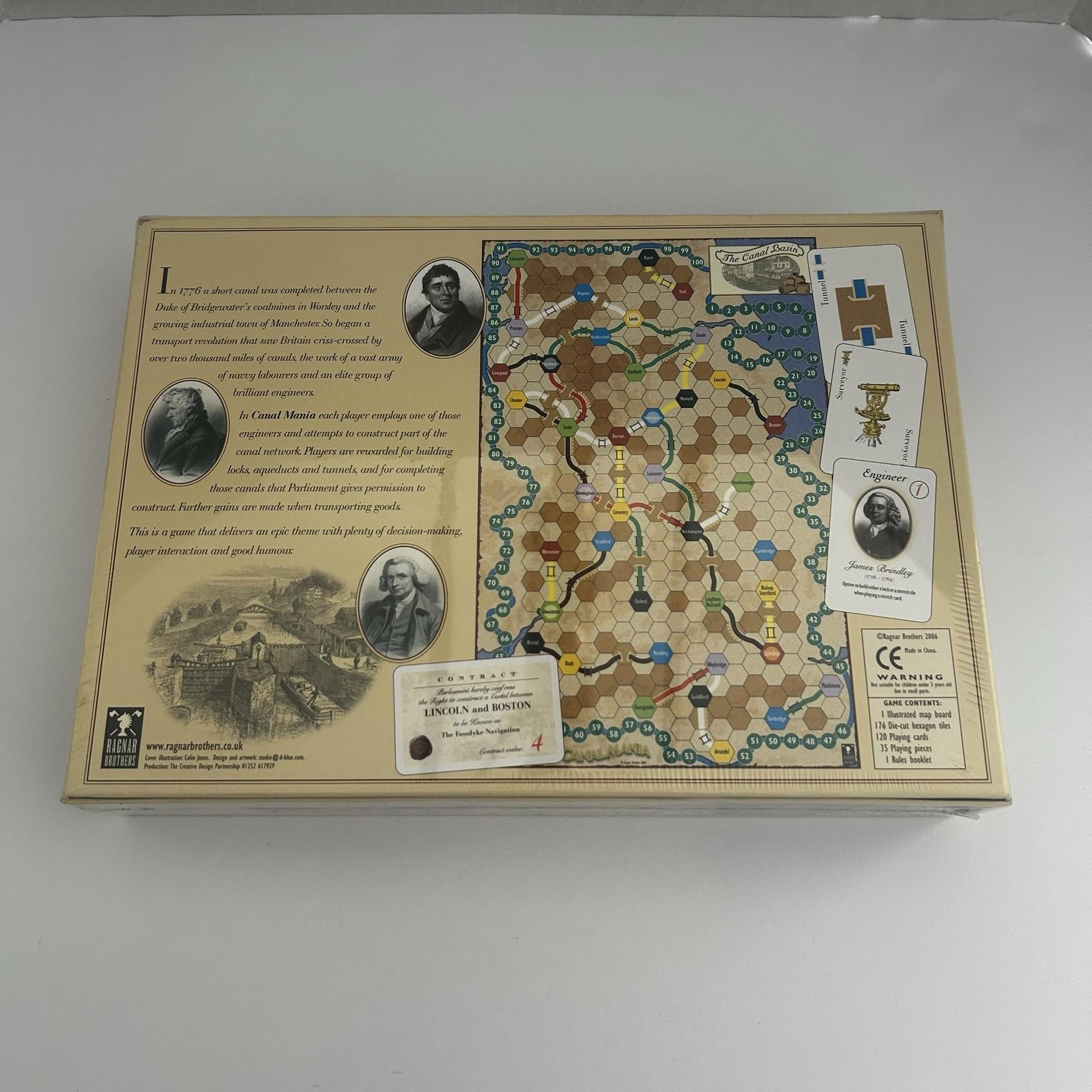 Ragnar Brothers Canal Mania Strategy Board Game 2006 2-5 Players 14+ New Sealed