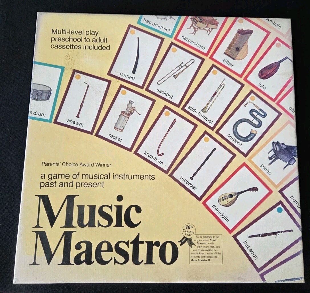 Music Maestro I, II Board Game Aristoplay Vintage 1992 Preowned 100 % Complete