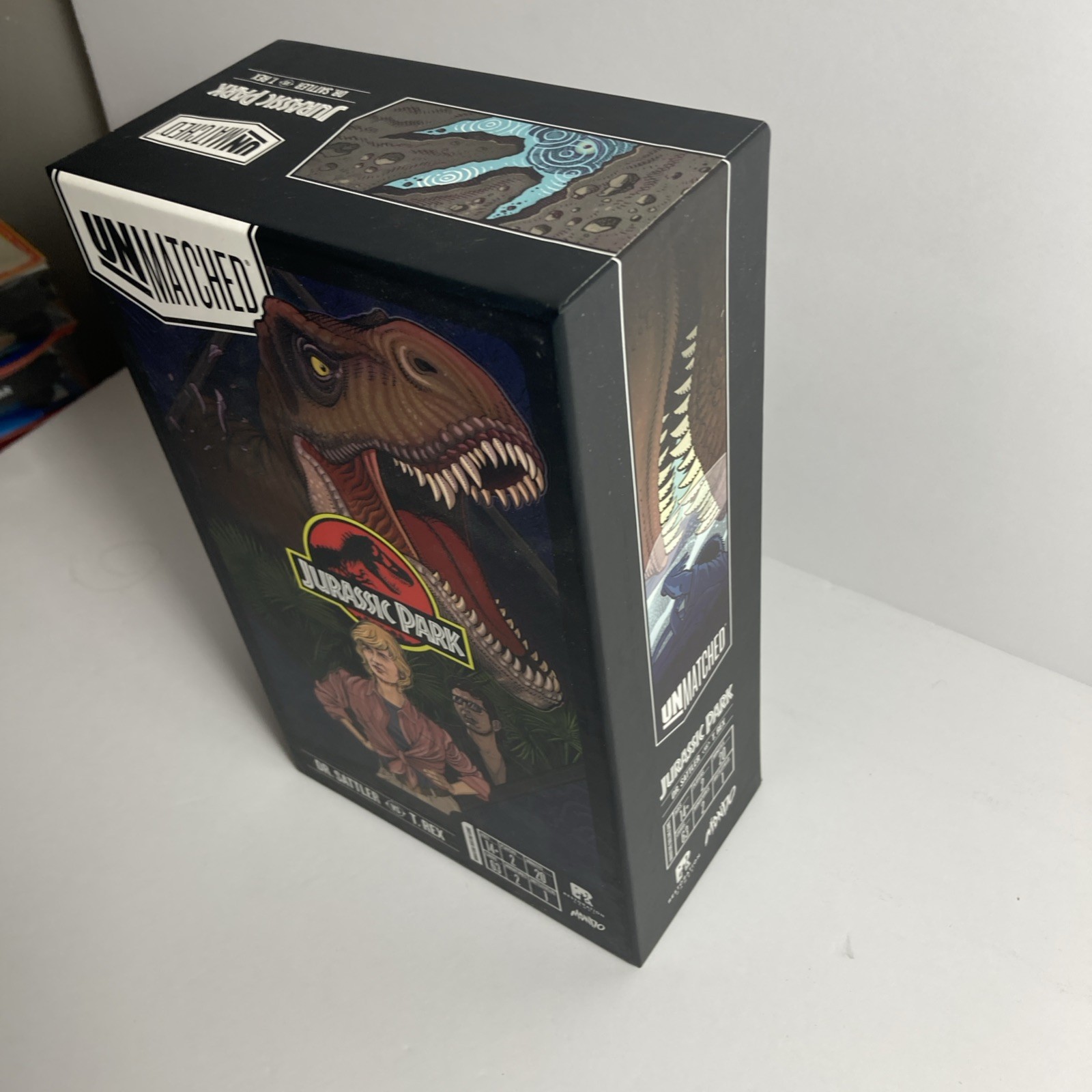 Unmatched Jurassic Park Dr. Sattler vs T Rex Restoration Games Complete RARE
