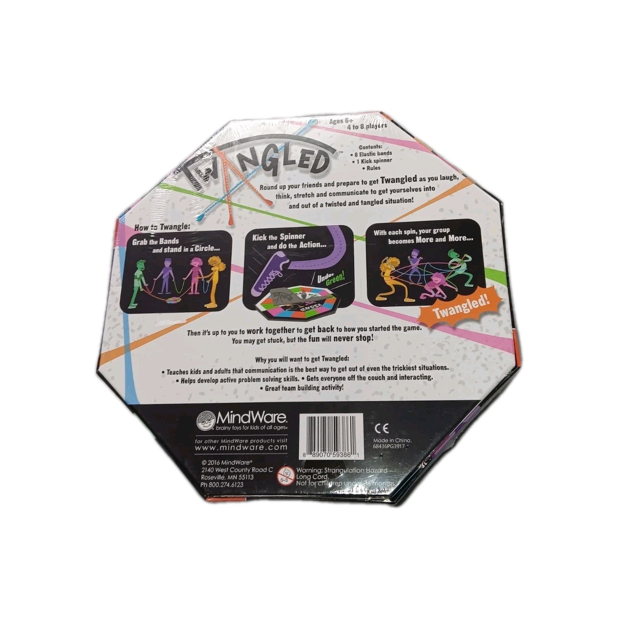 New – MindWare Twangled – Ages 6+ | 4-8 players Knot Your Average Game! SEALED