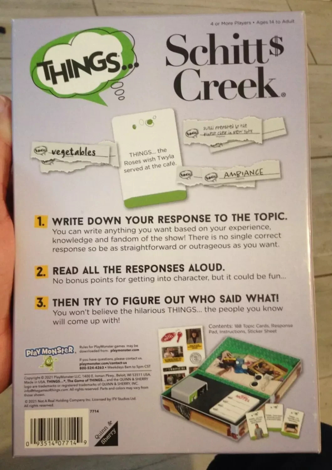PlayMonster Things Board Game – Schitt’s Creek Edition