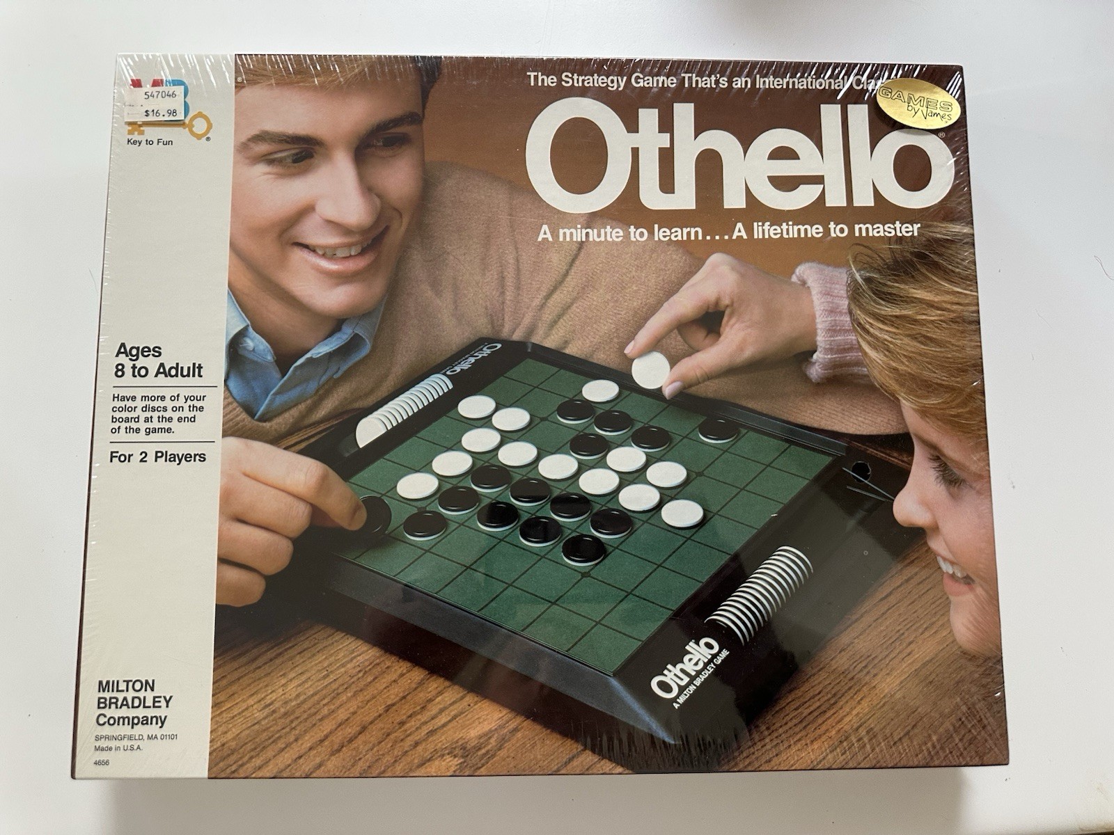 Vtg 1986 Milton Bradley Othello Board Game Sealed NEW Vintage