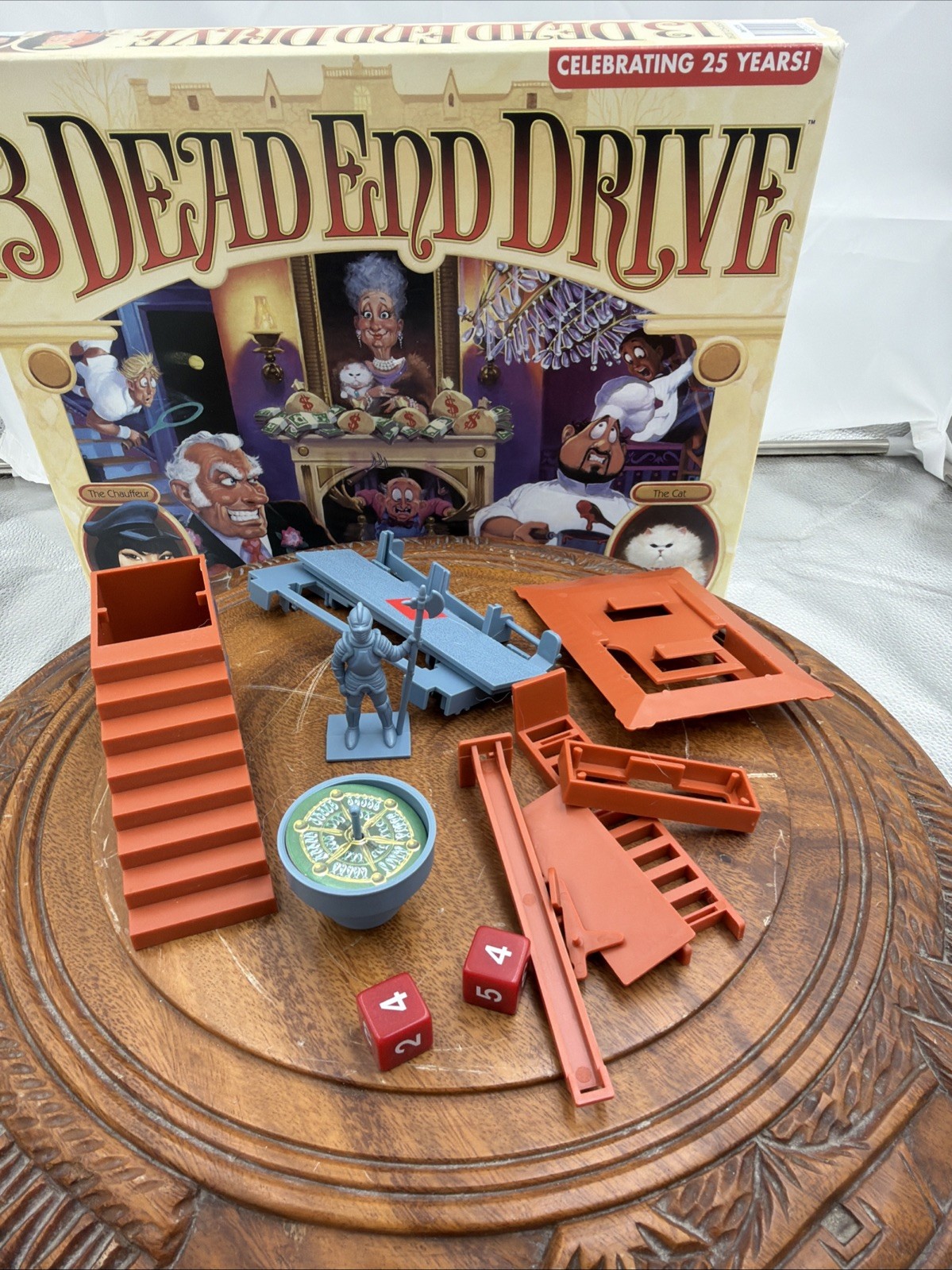 Vintage 13 Dead End Drive Board Game Milton Bradley Used W/All Pieces A97