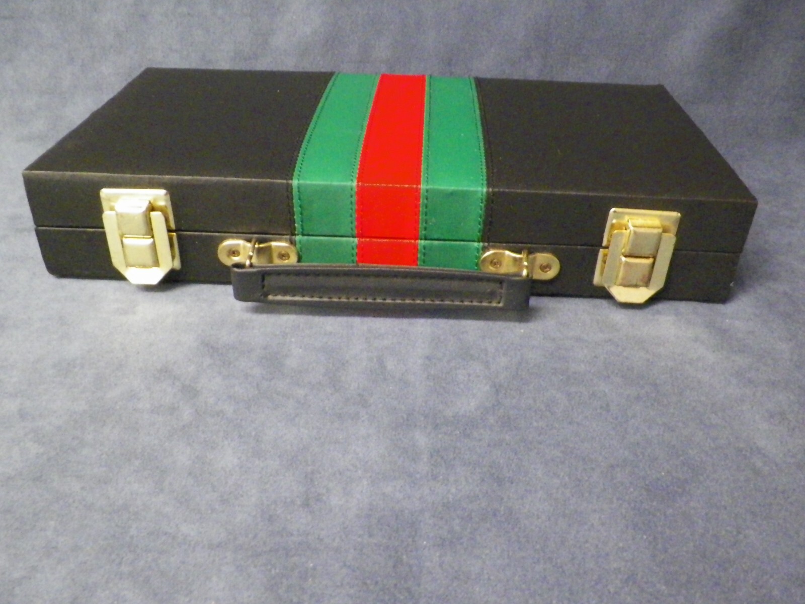 Excalibur Travel 6 n 1 Game Case Chess Checkers Backgammon Cribbage Dominos