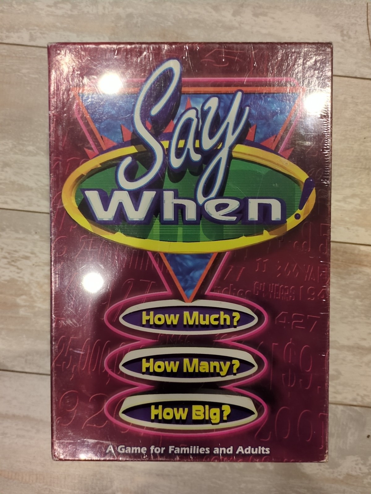 Say When! A Game for Families and Adults