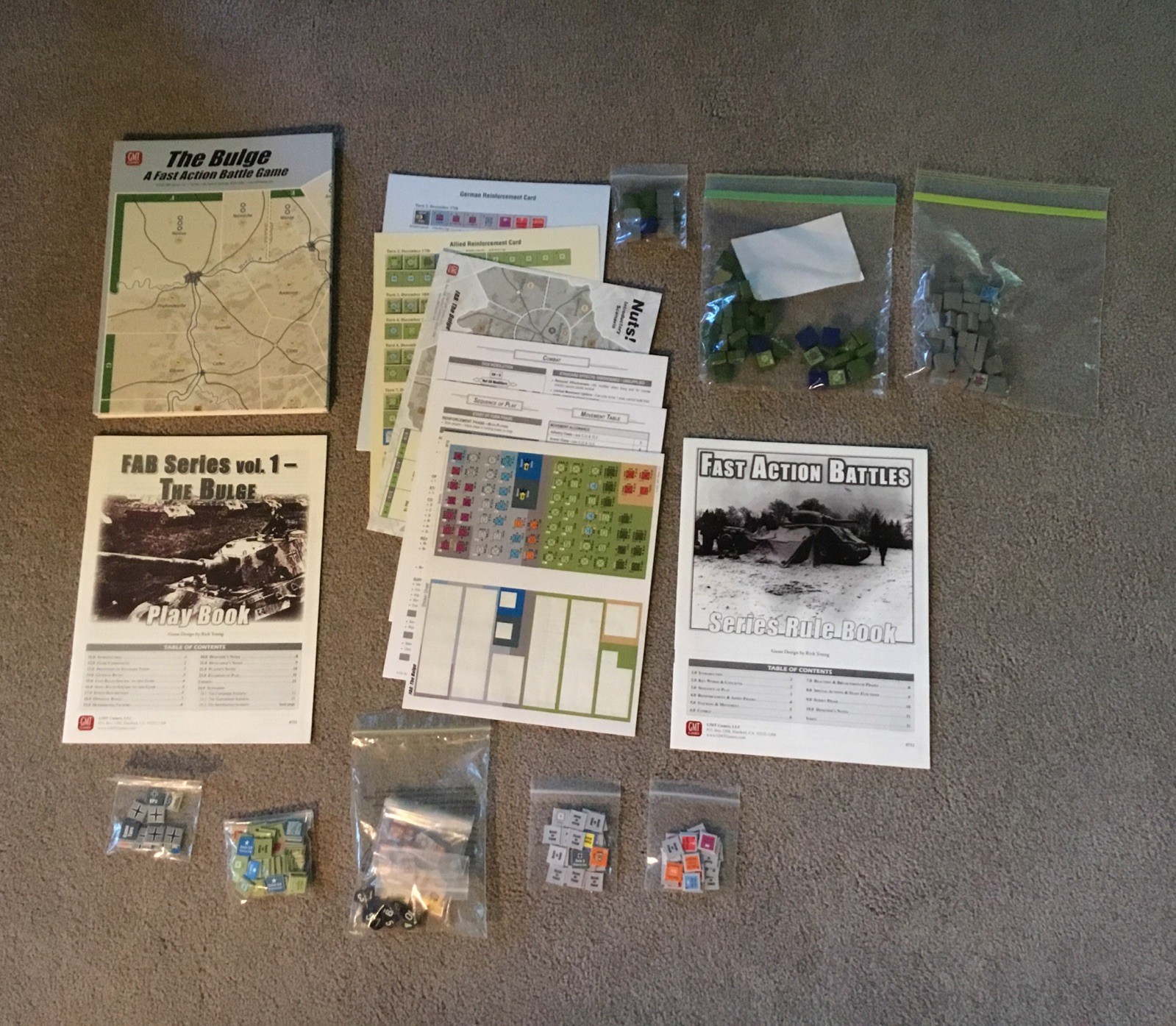 GMT Games The Bulge FAB Fast Action Battle War Game