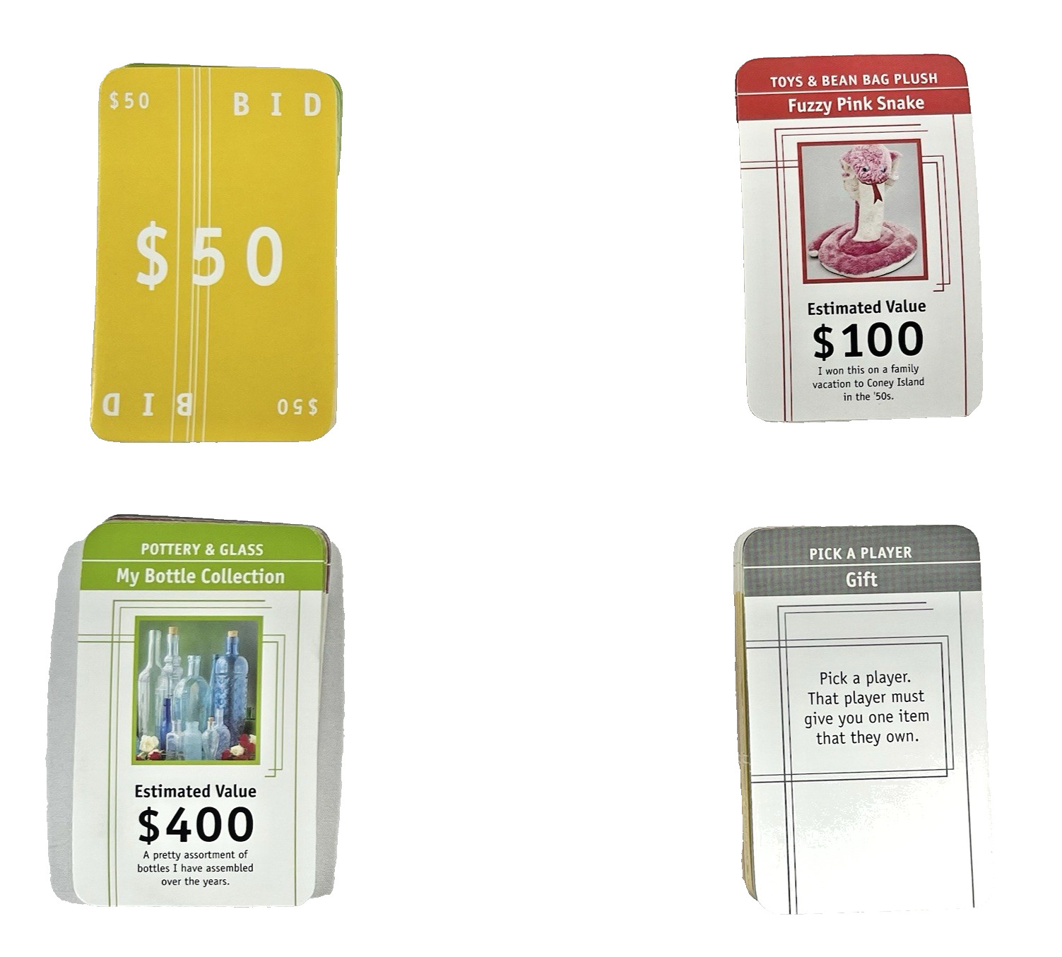 eBAY Auction Board Game Vintage 2001 Hasbro Replacement Auction and Bid Cards
