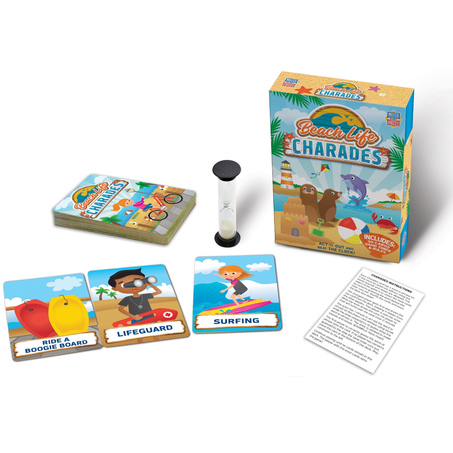 MasterPieces – Beach Life Charades Card Game