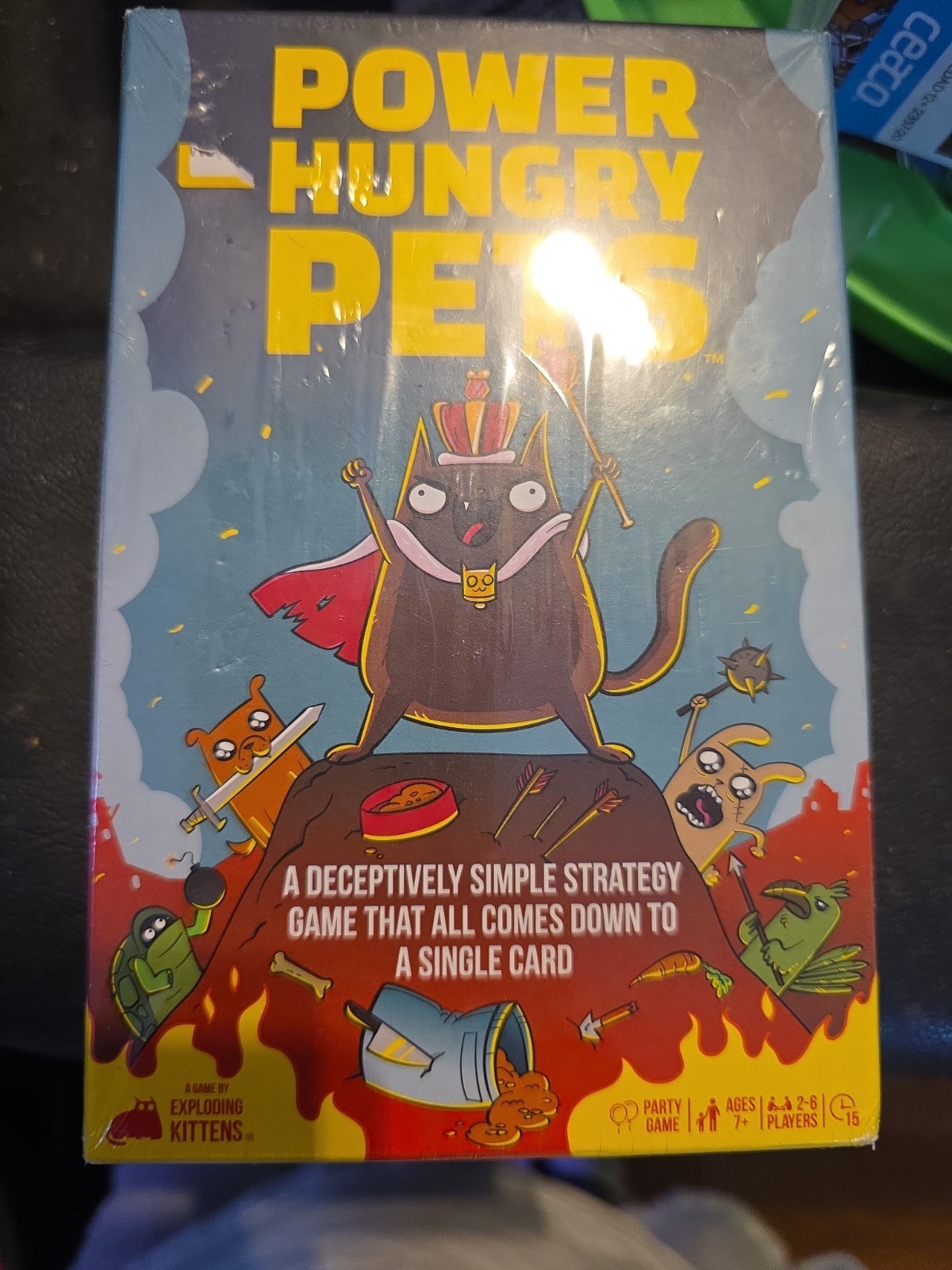 Kids Game Power Hungry Pets Game-Try To Outsmart Each Other 2-6 Players Ages 7+