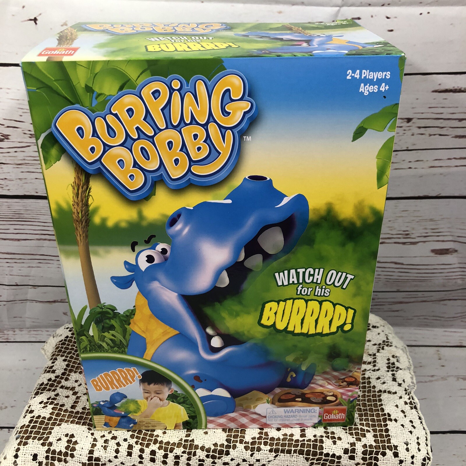 Burping Bobby Hippo by Goliath Game Toys Family Fun Night 2-4 Players New