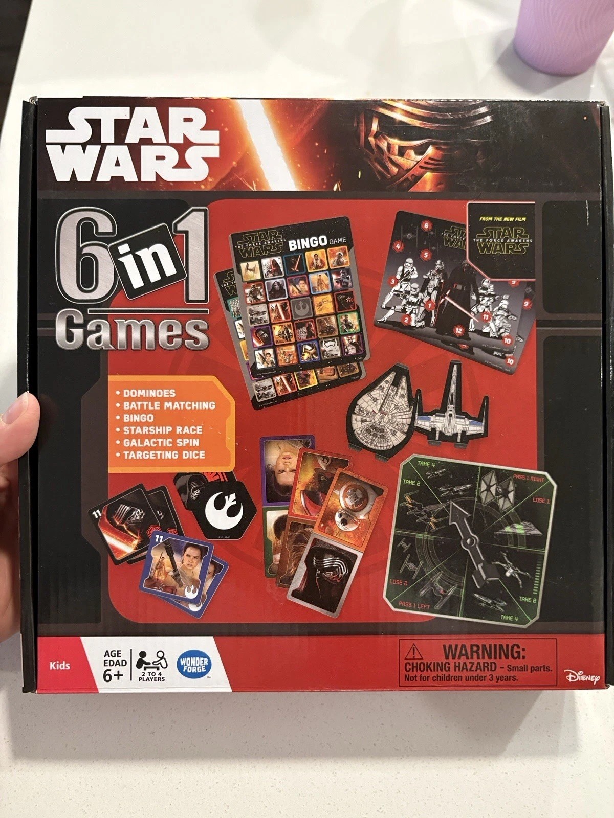 Star Wars 6-in-1 Game Collection Wonder Forge Disney The Force Awakens, NEW