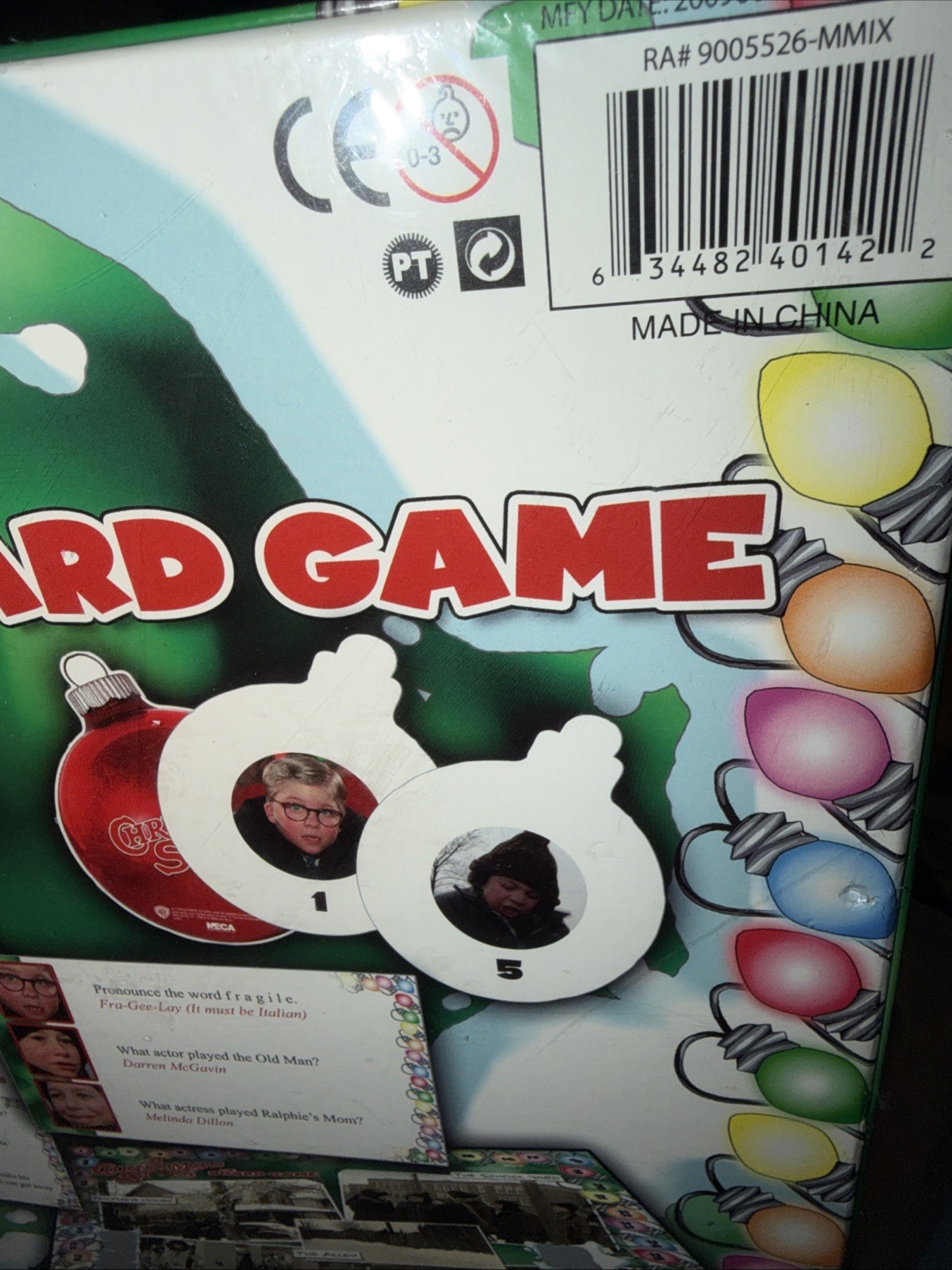 A Christmas Story : The Board Game Factory Sealed 2-6 Players 8years & Up 2005